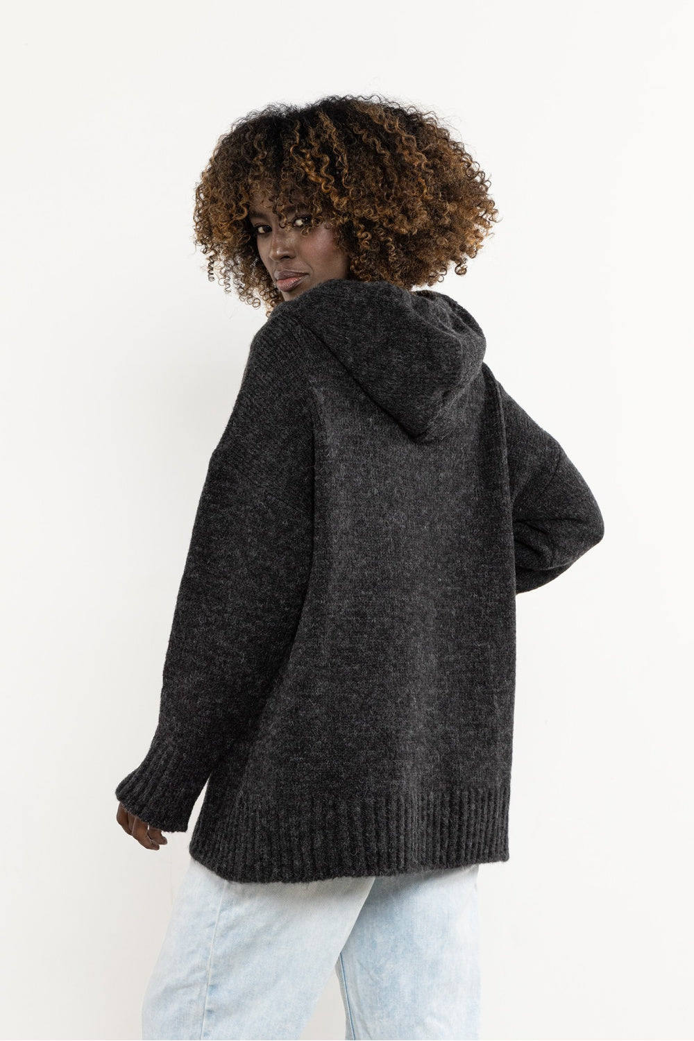 Awama Graphite Knitted Long Sleeve Jumper - view 3