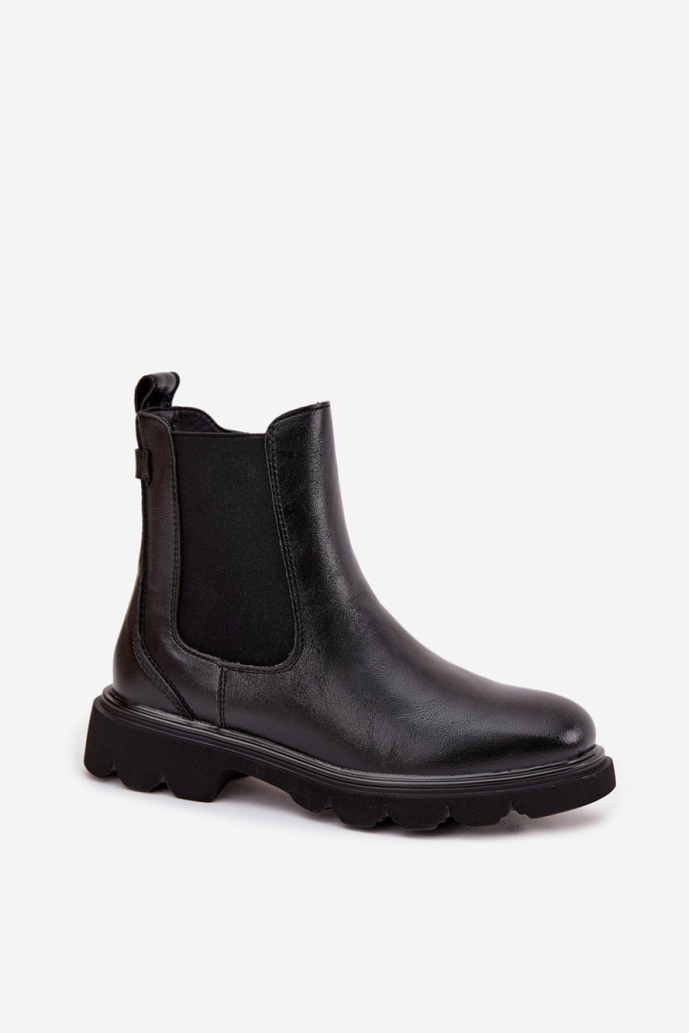 Step In Style Rivelia Black Faux Leather Warm Lined Jodhpur Boots - view 2