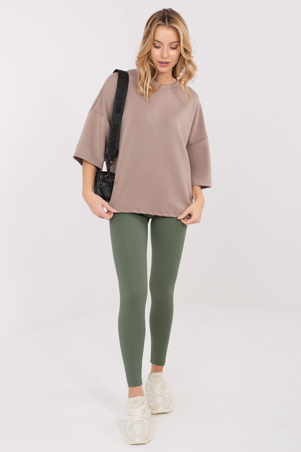 Relevance Khaki High Waisted Leggings - view 2