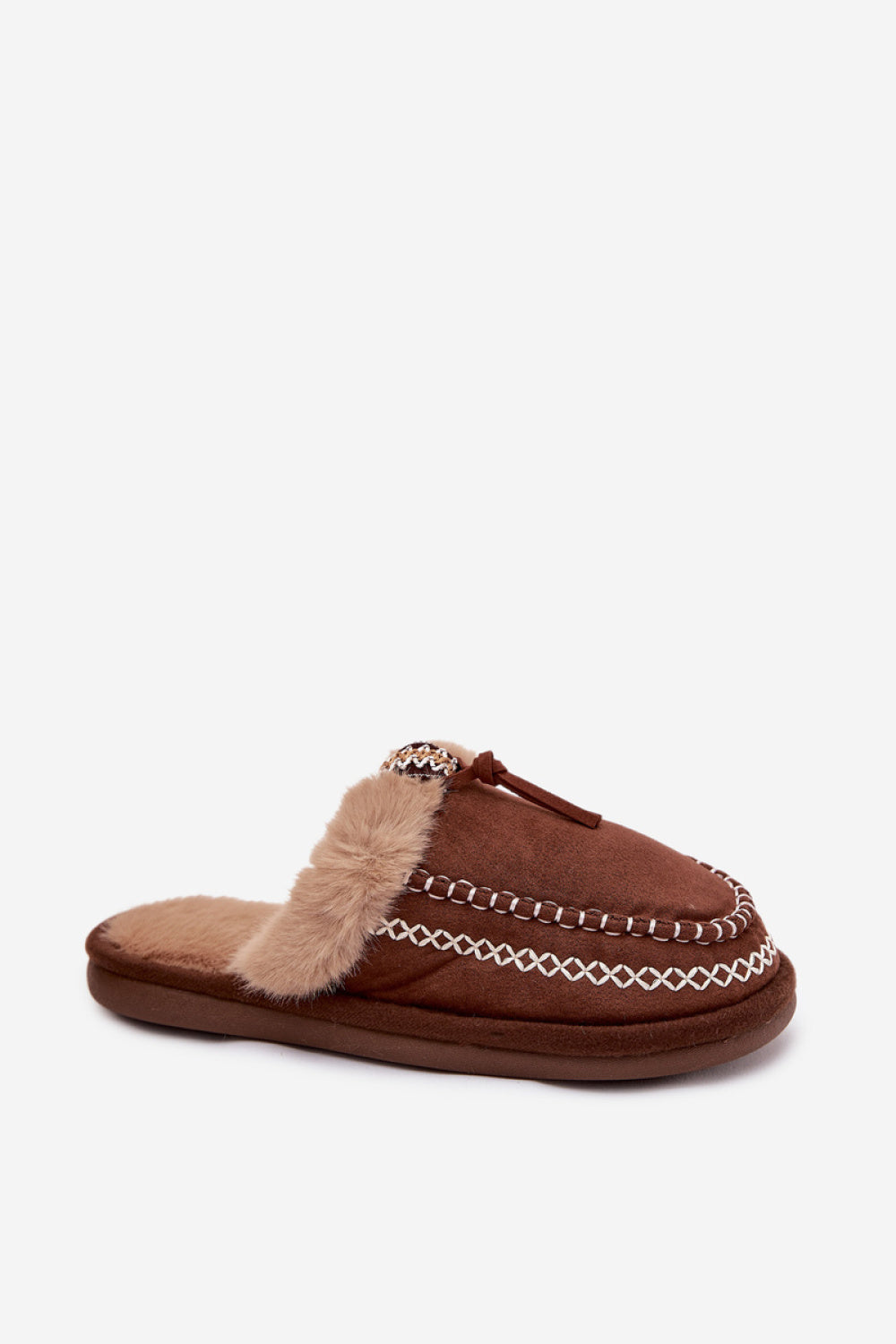 Step In Style Perivelle Brown Faux Suede Slippers - view 2