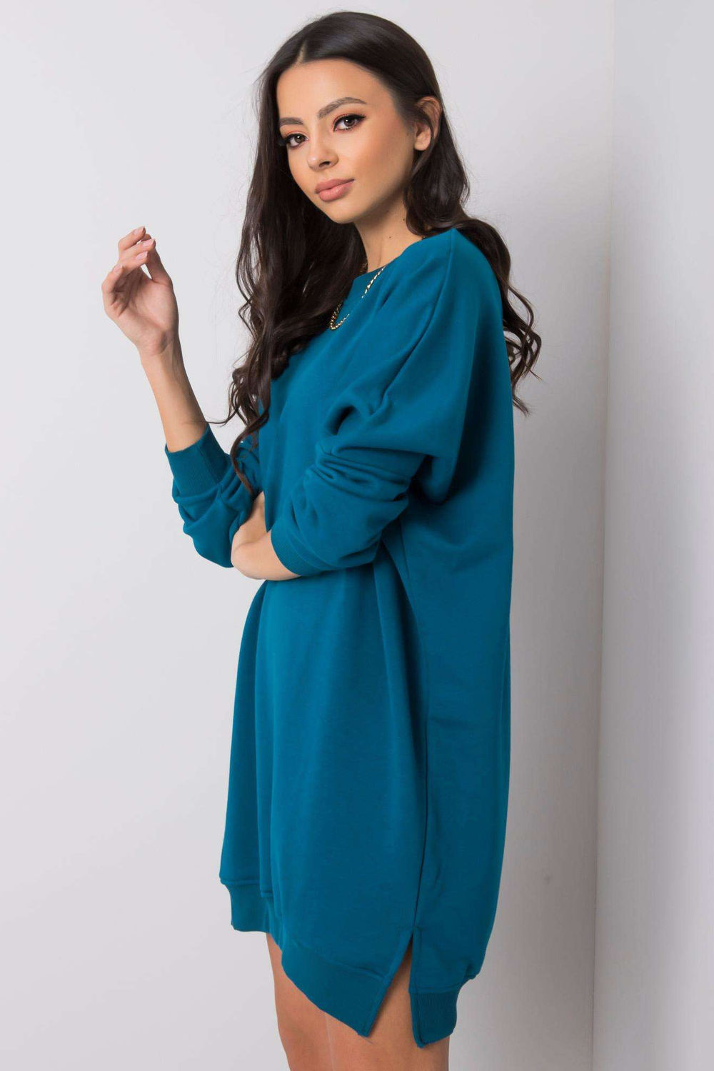 Relevance Teal Long Sleeve Dress - view 2