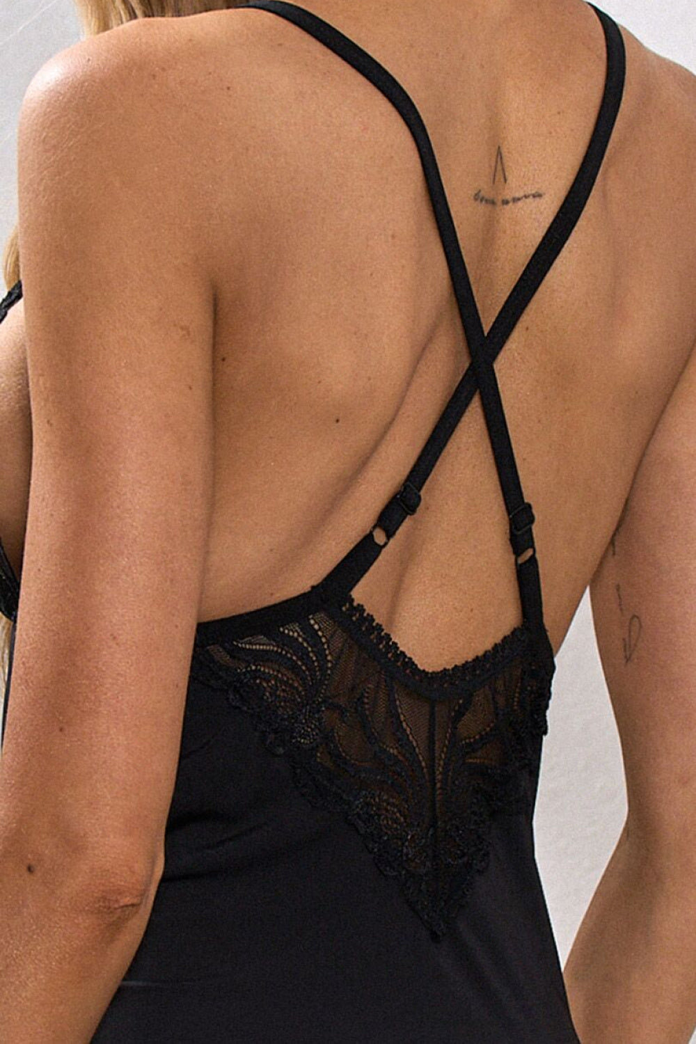 Pure Sin Essential Night Black Lace Sexy Chemise - view 4