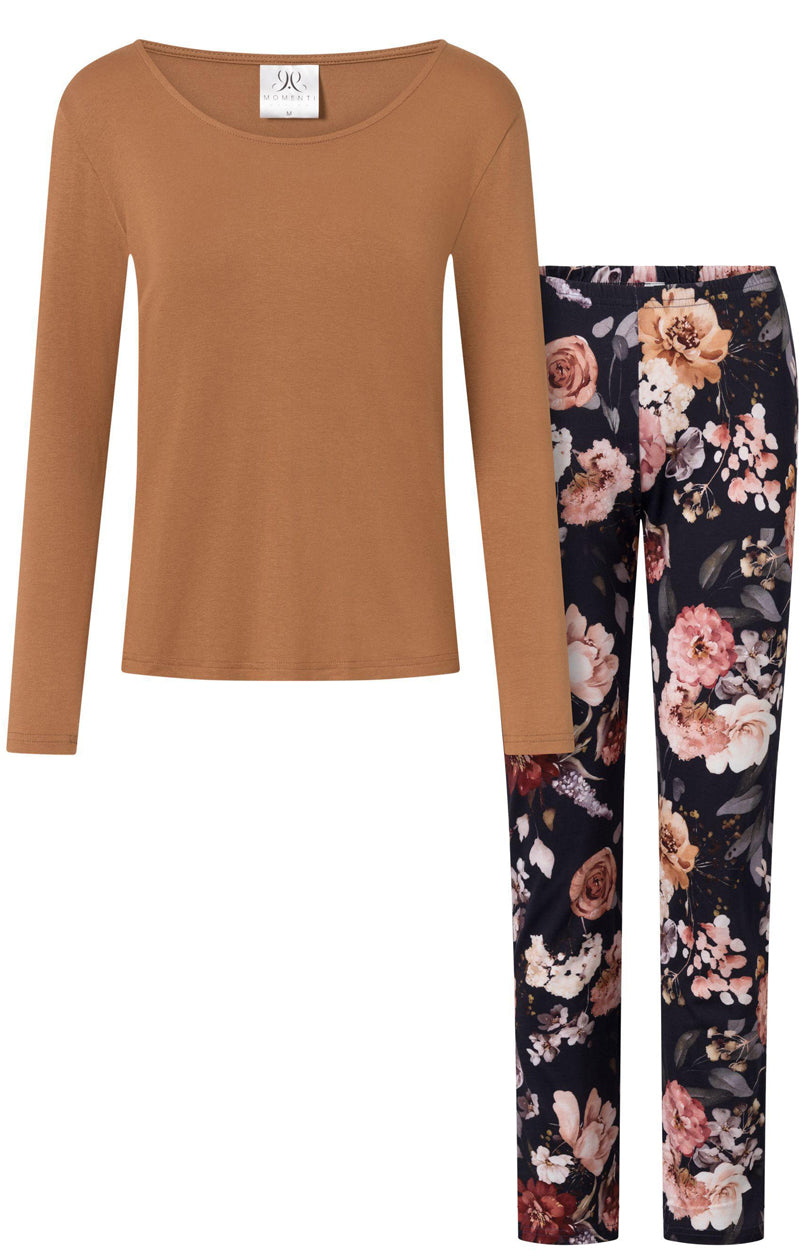 Momenti Per Me Marie Navy Cotton Long Sleeve Pyjamas - view 3