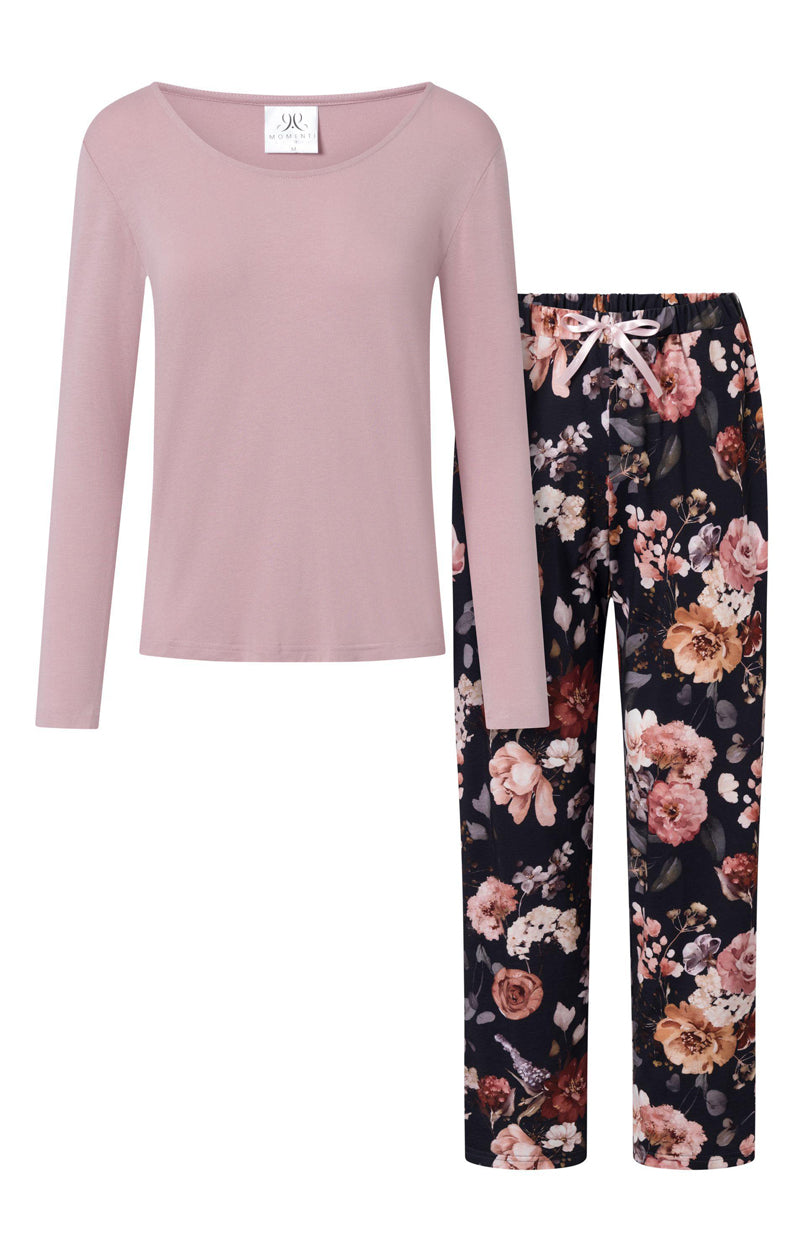 Momenti Per Me Chance Navy Cotton Long Sleeve Pyjamas - view 4