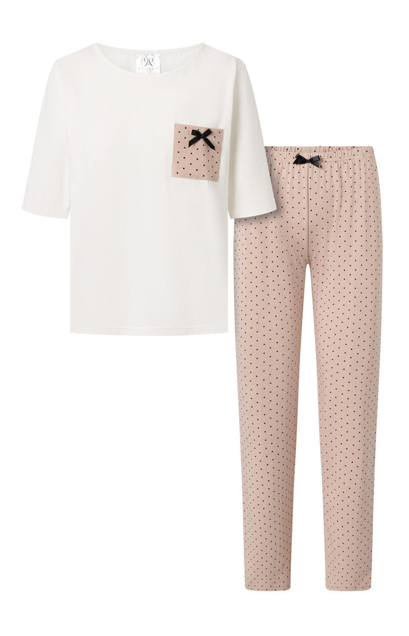 Momenti Per Me Eliza Powder Pink Cotton Pyjamas - view 4