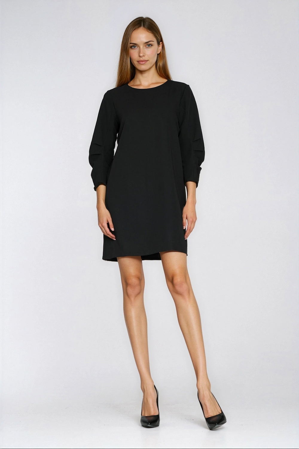 Nife Black A-Line Dress - view 4