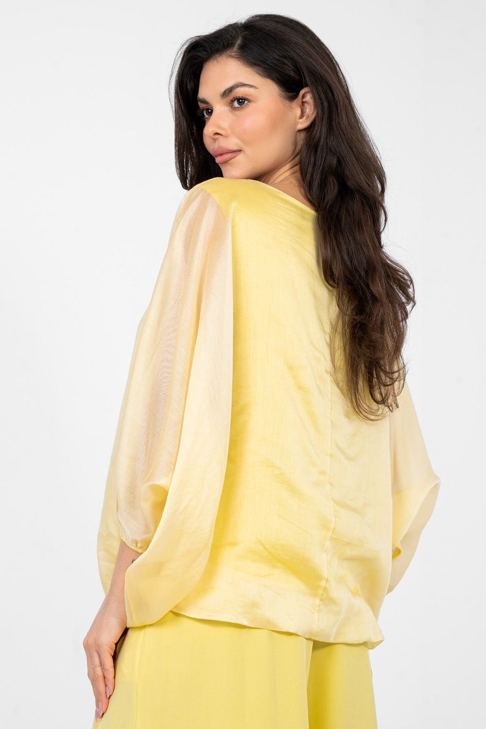 Italy Moda Yellow Blouse - view 4