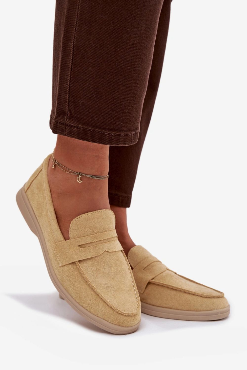 Step In Style Renelia Yellow Faux Suede Moccasins - view 2