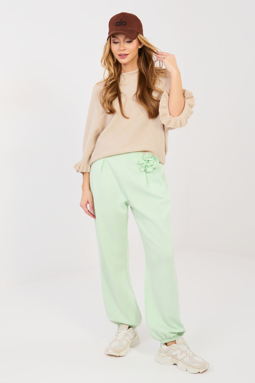 Italy Moda Light Green Joggers