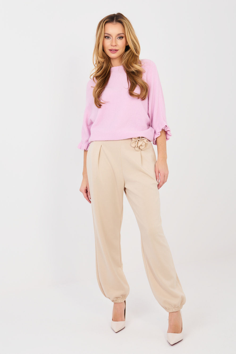 Italy Moda Beige Joggers