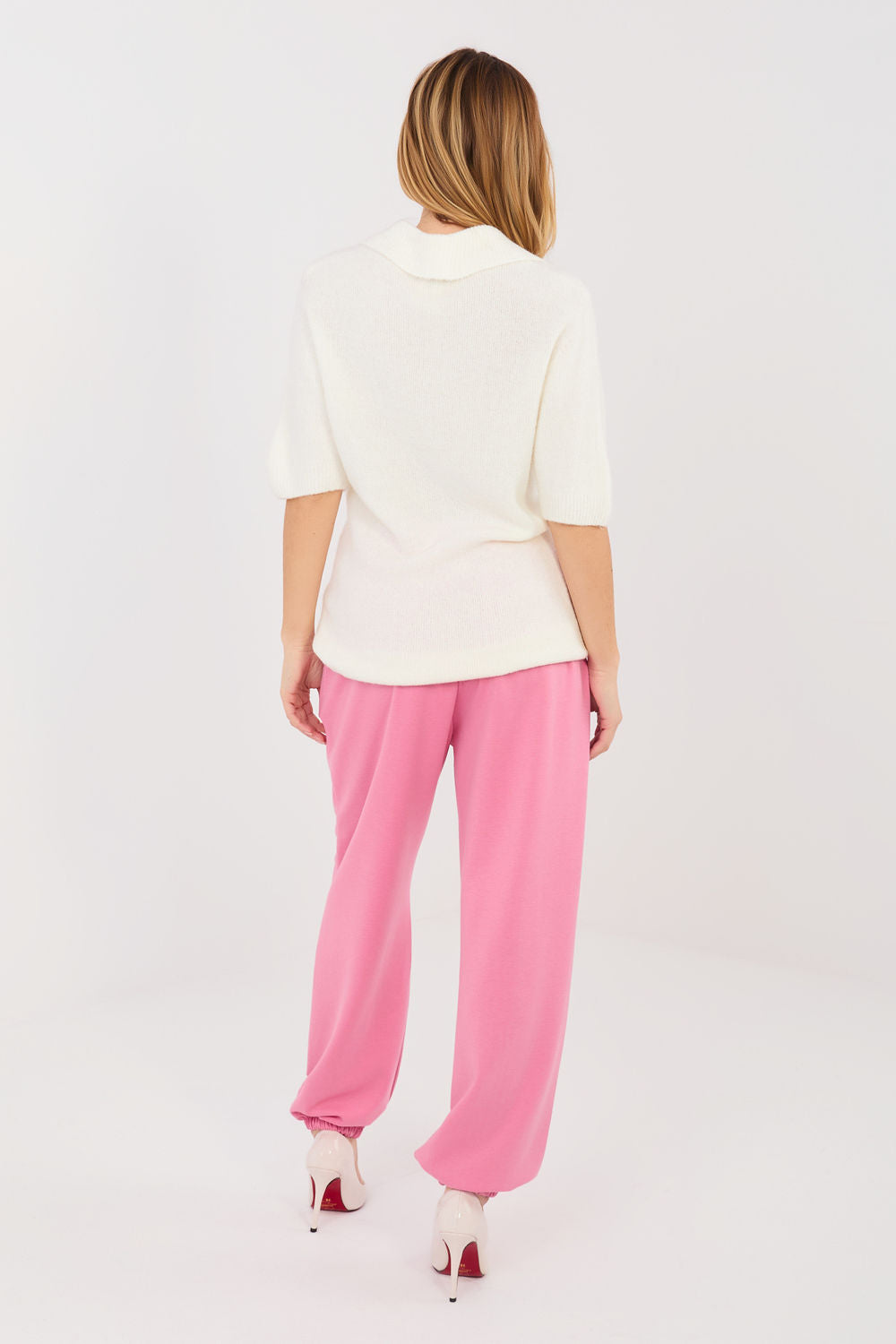 Italy Moda Pink Joggers - view 3