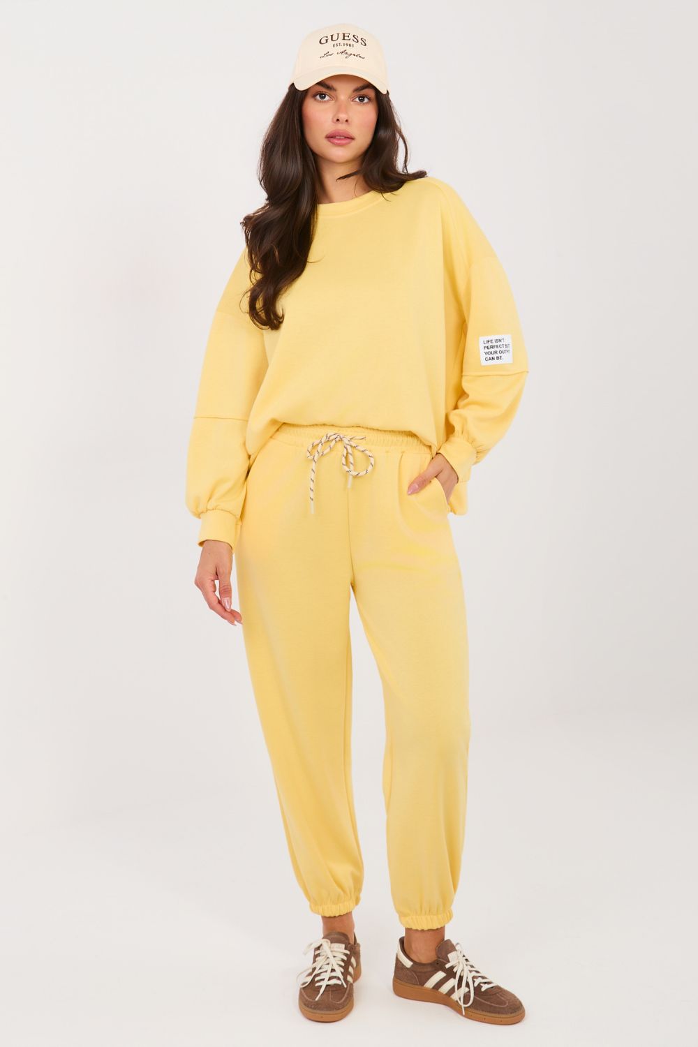 Italy Moda Yellow High Waisted Co-Ord Set - view 3