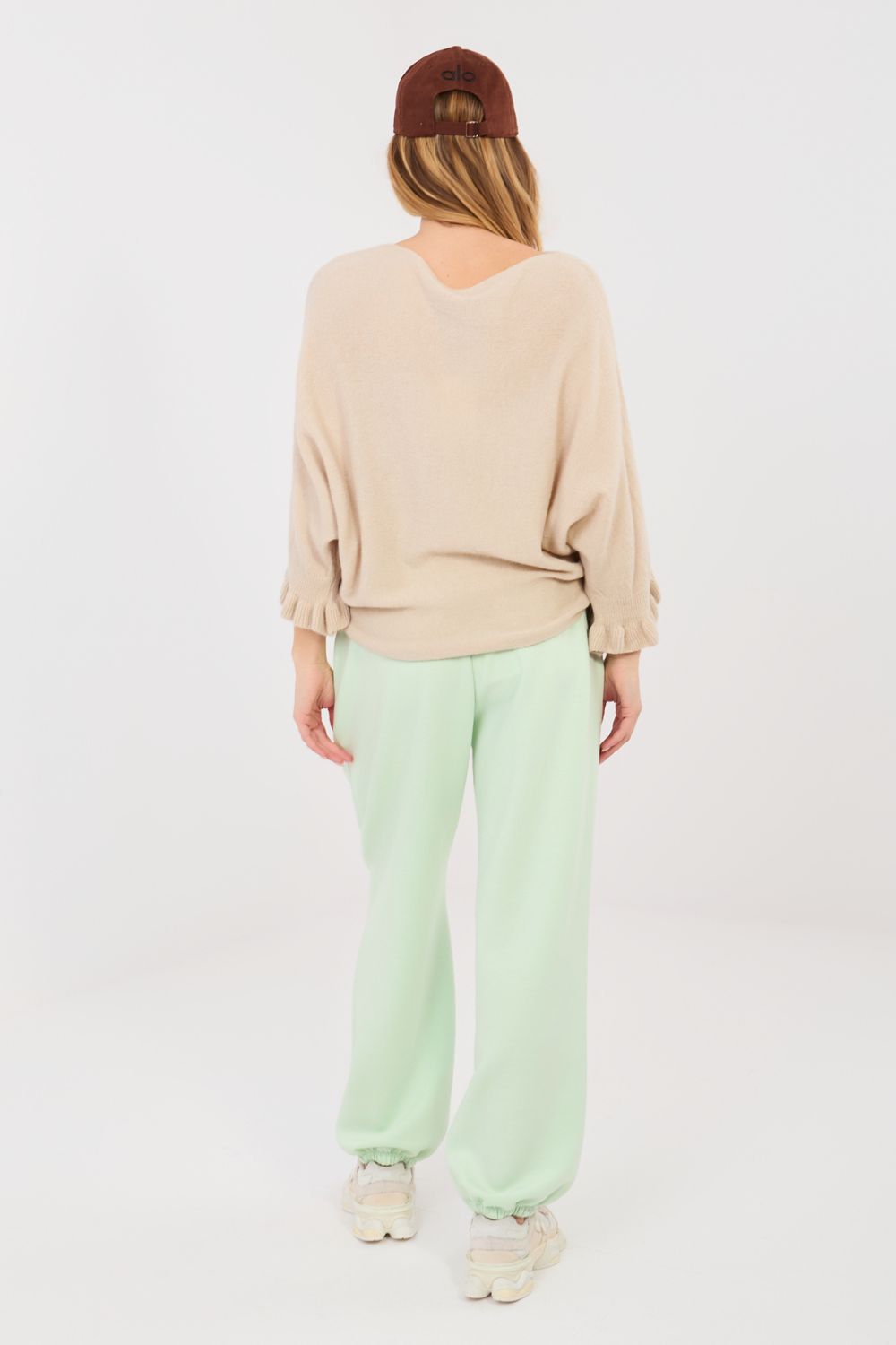 Italy Moda Light Green Joggers - view 4