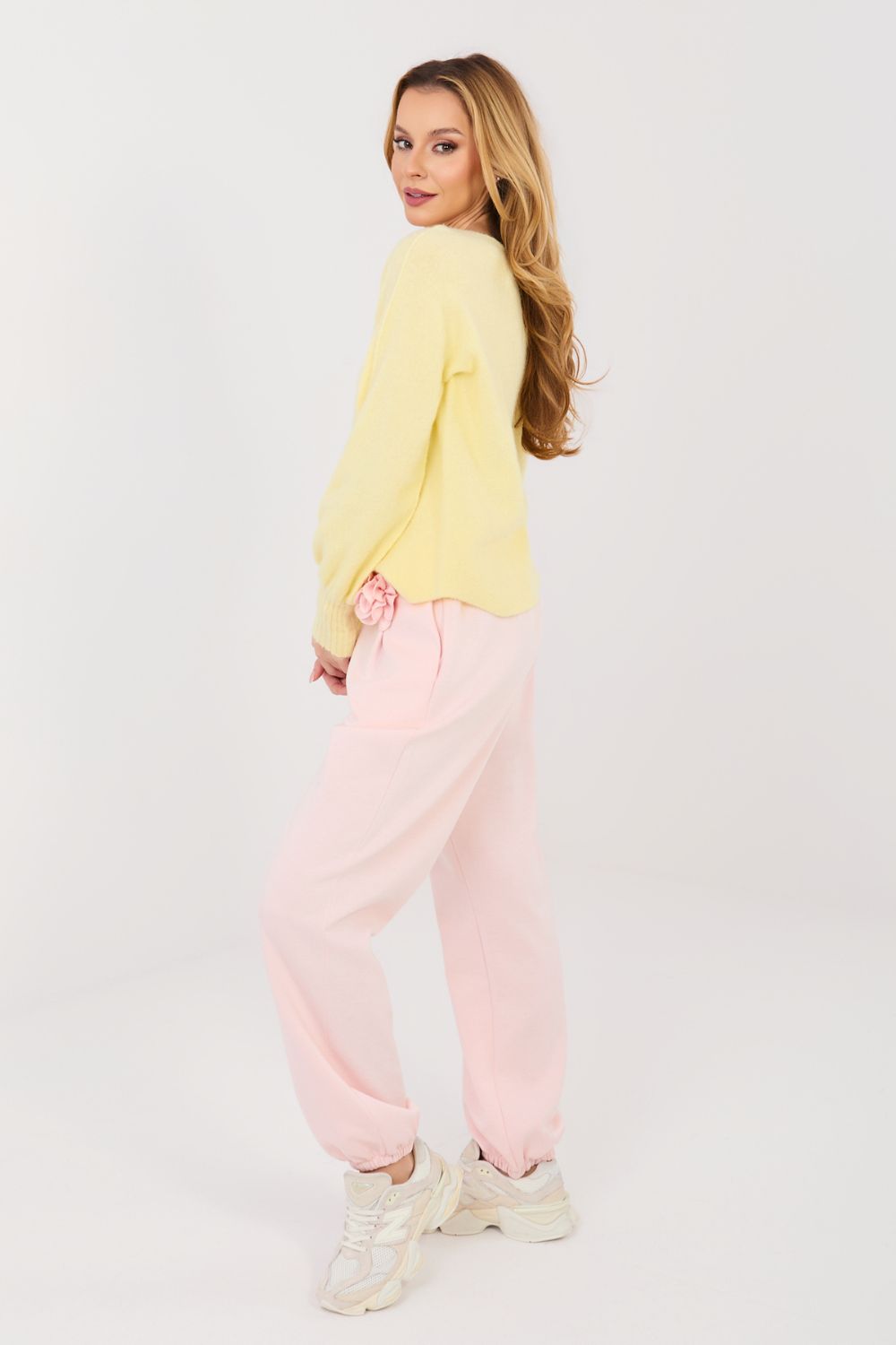 Italy Moda Light Pink Joggers - view 3