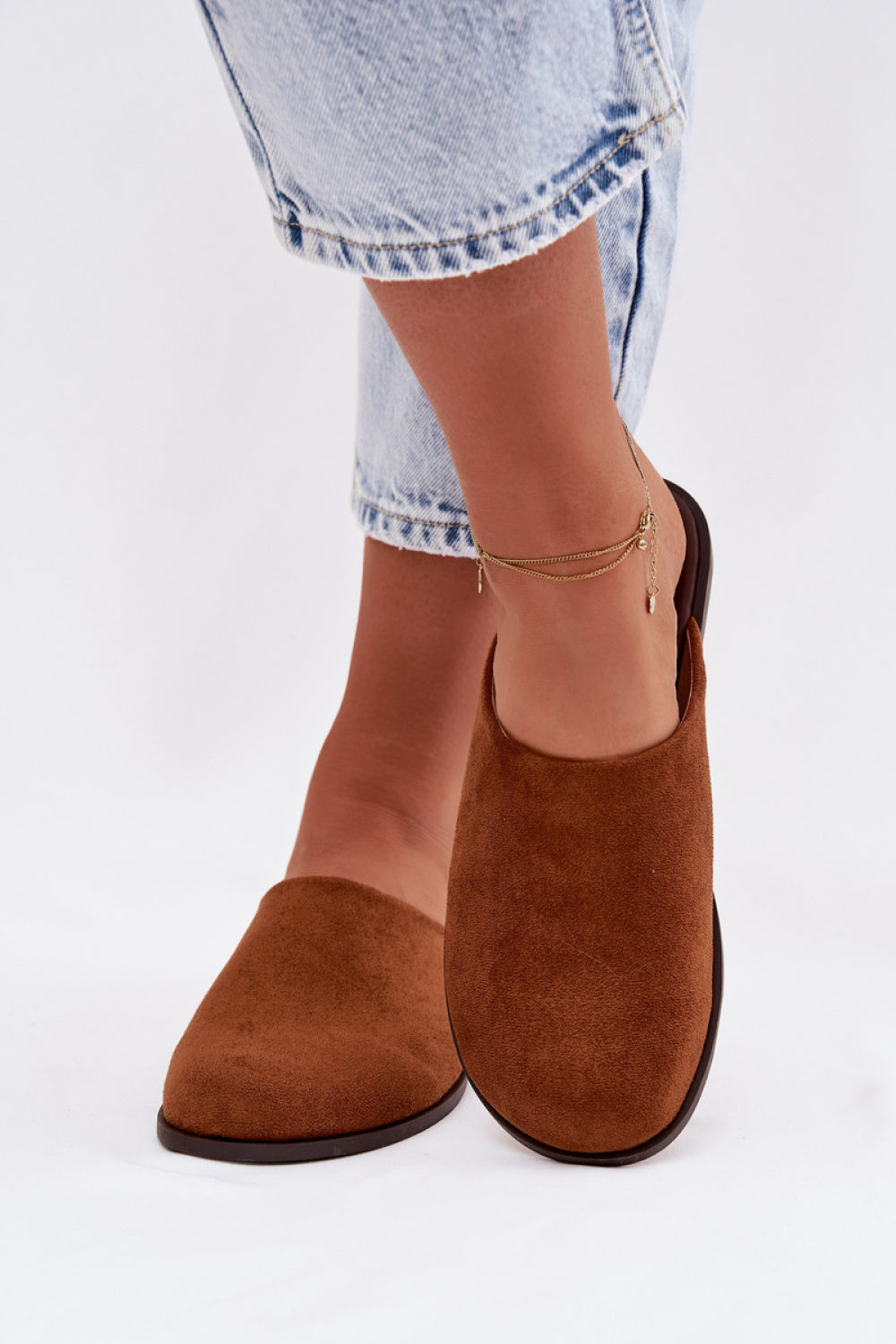 Step In Style Veronelle Camel Faux Suede Flip Flops - view 3