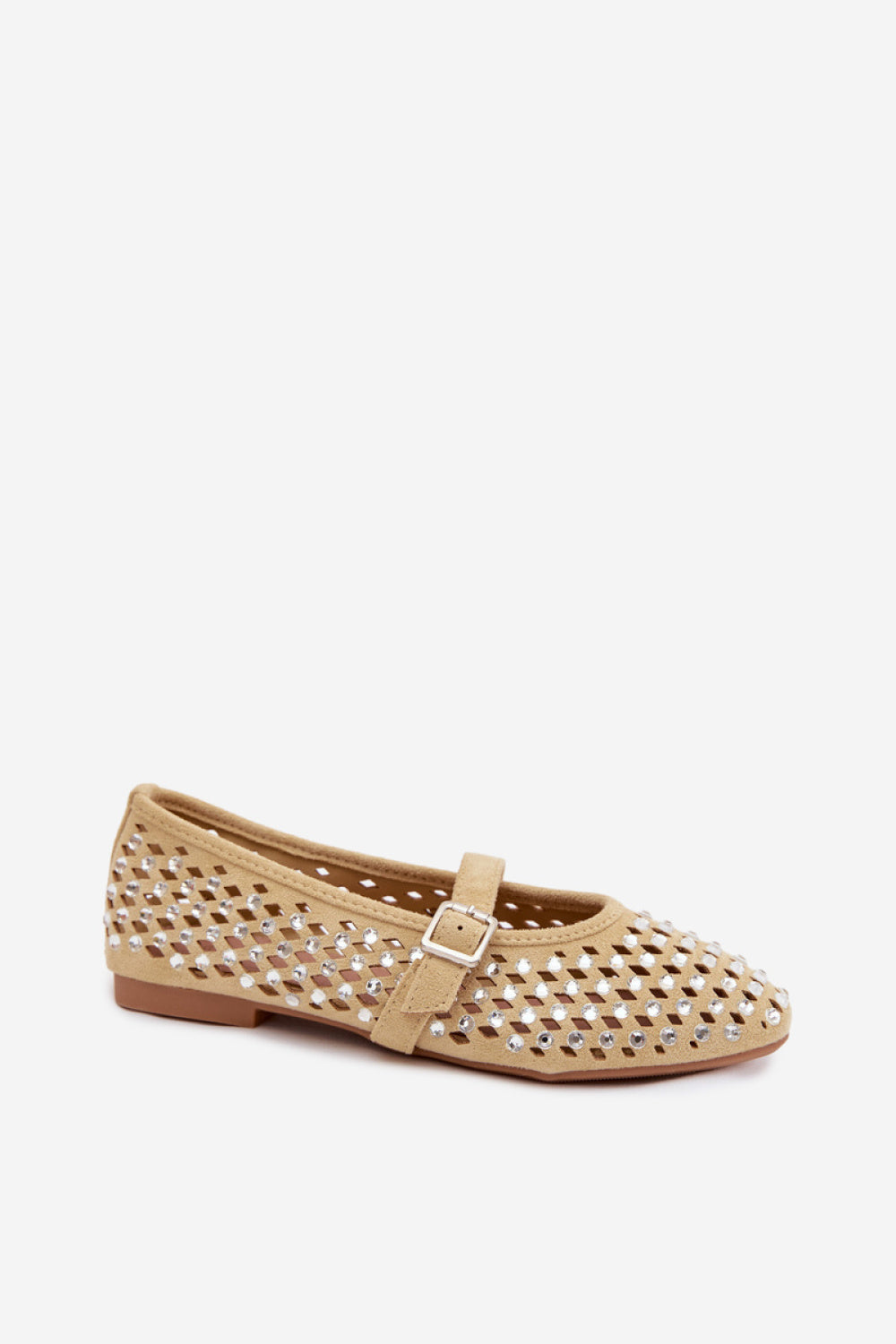 Step In Style Wilvessa Yellow Faux Suede Ballet Flats - view 2