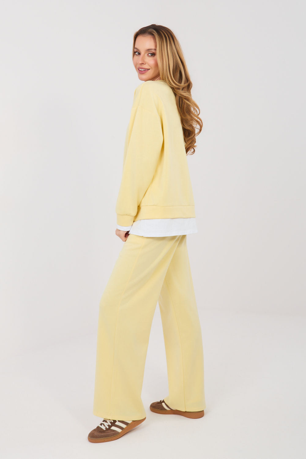 Rue Paris Light Yellow High Waisted Co-Ord Set - view 2