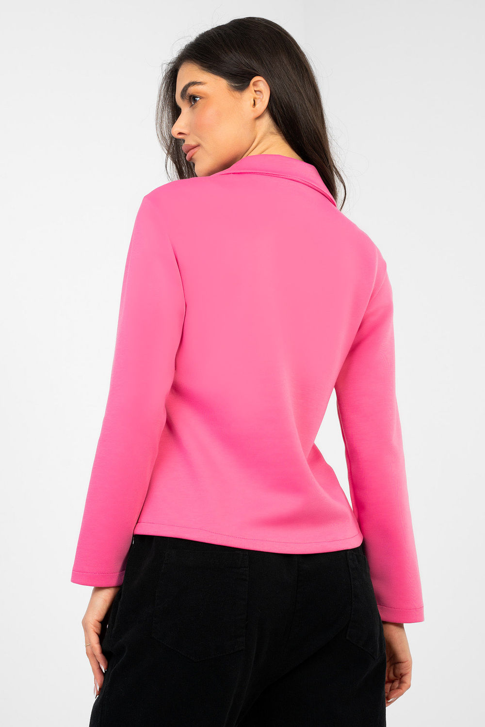 Italy Moda Dark Pink Long Sleeve Jacket - view 3
