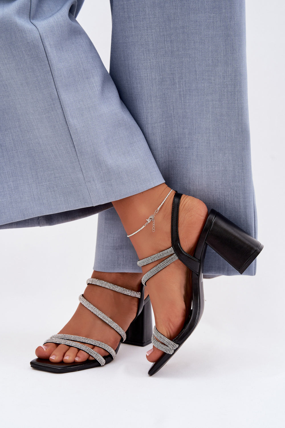 Step In Style Brelia Black Heeled Sandals - view 3