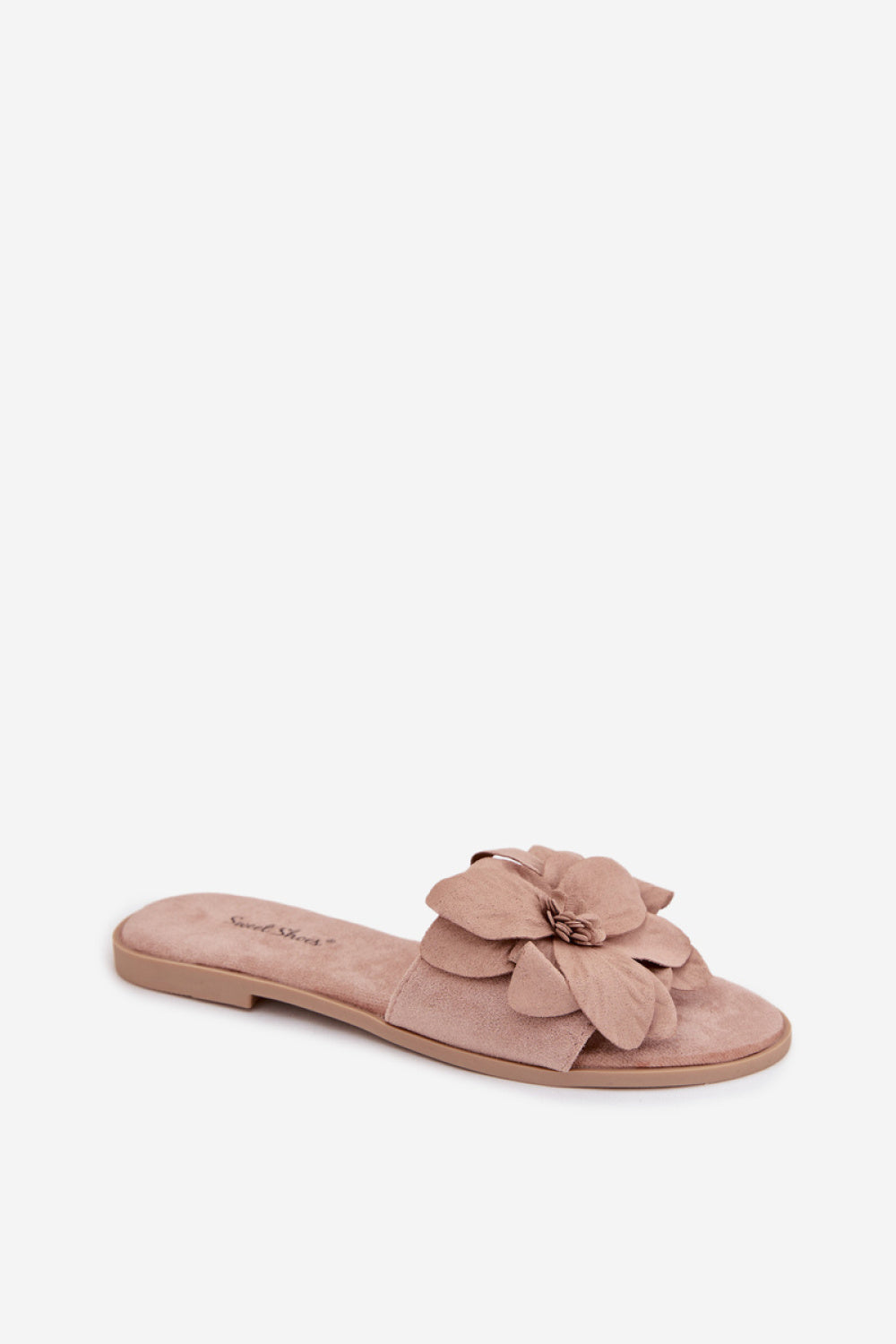Step In Style Elzoria Beige Suede Flat Flip Flops - view 2