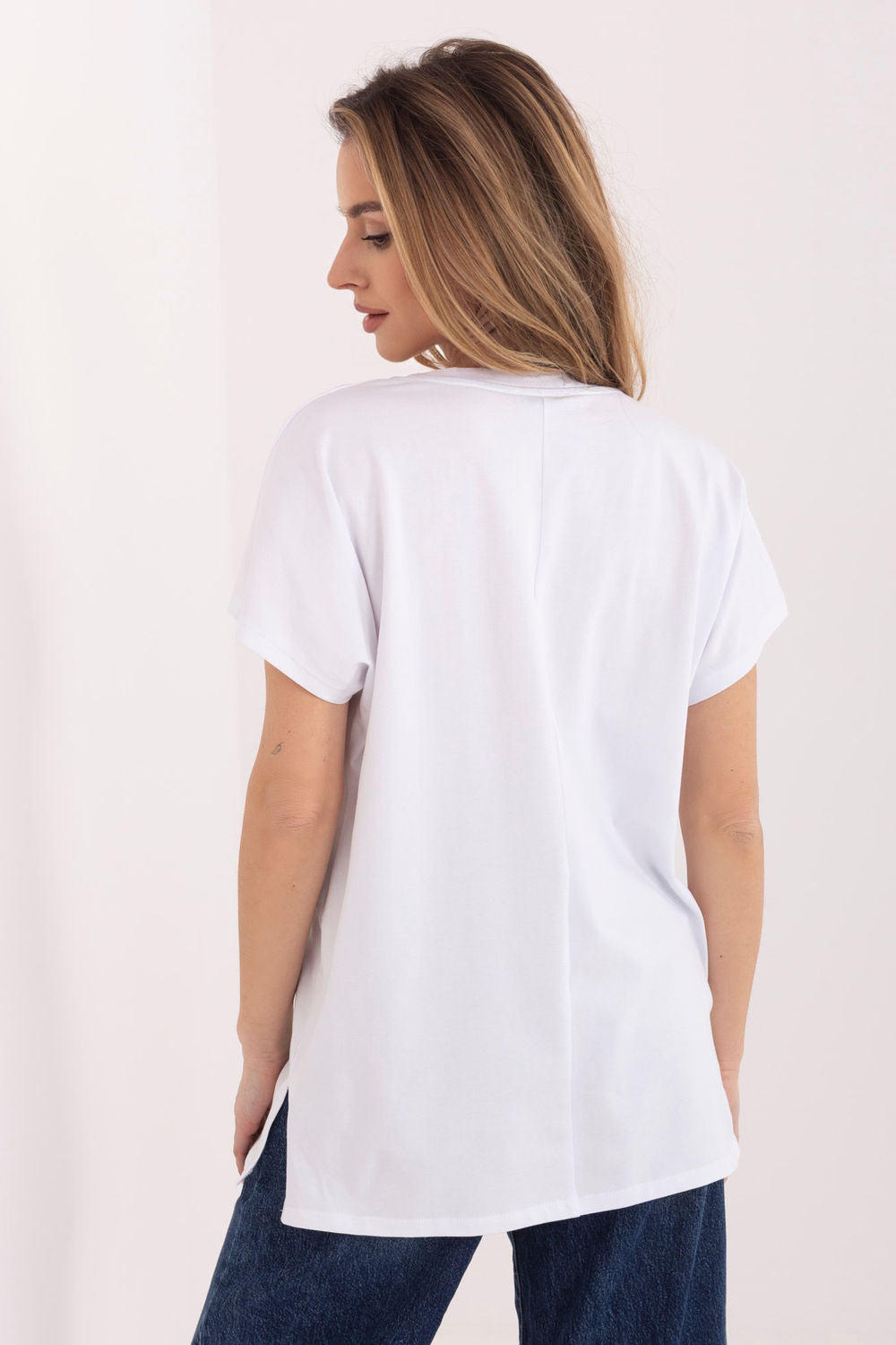 Relevance Pink Short Sleeve Cotton T-Shirt - view 3