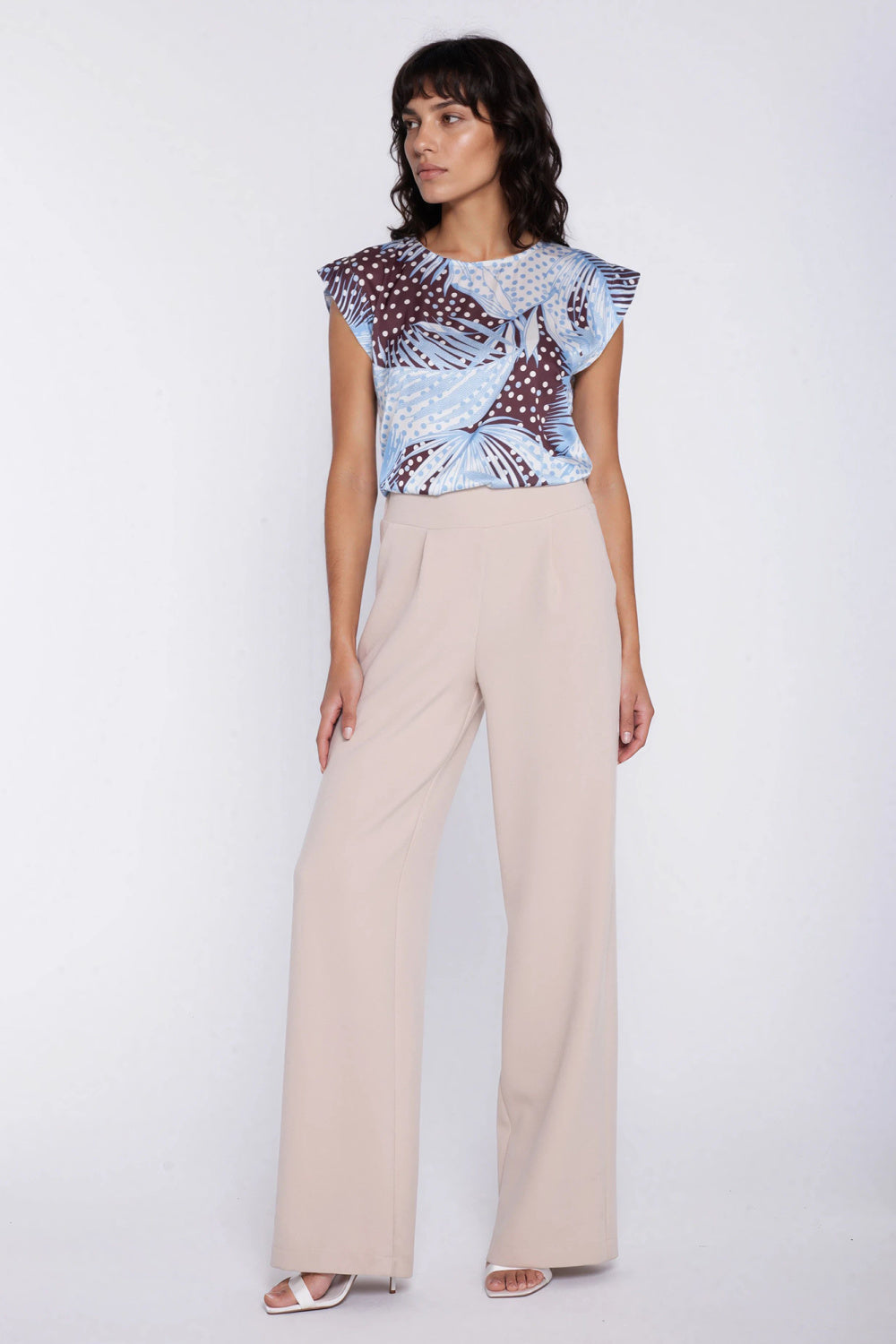 Nife Beige Trousers - view 4