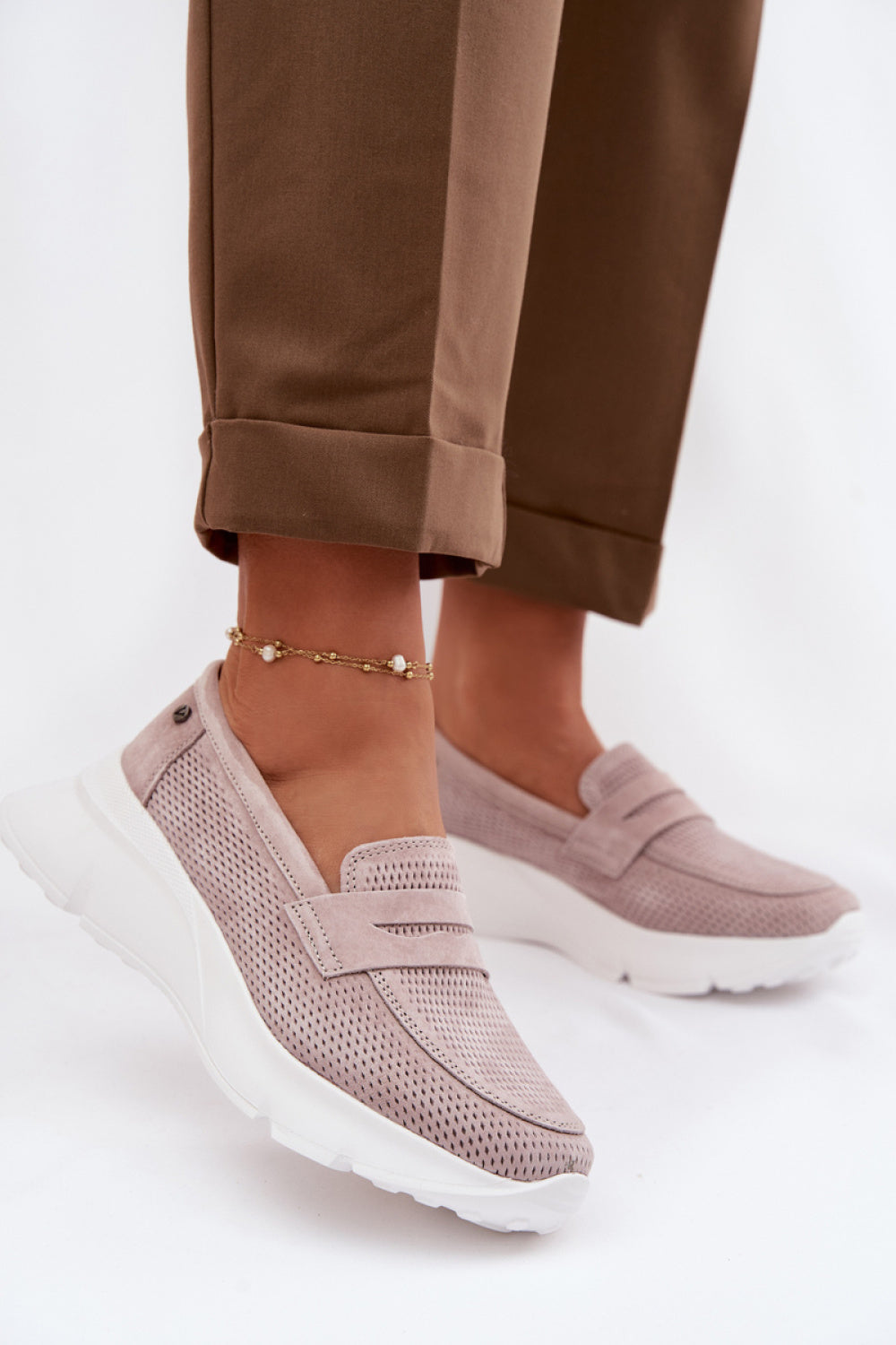 Step In Style Vinceza Beige Moccasins