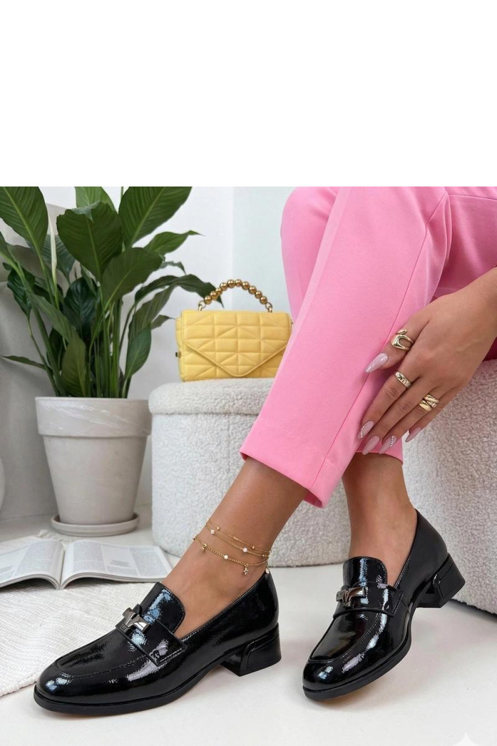 Solea Cambell Black Leather Moccasins