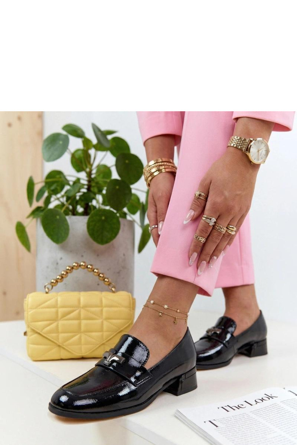 Solea Cambell Black Leather Moccasins - view 2