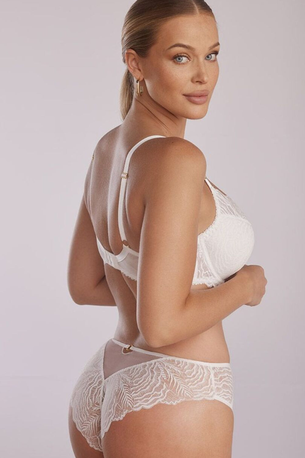 Kinga Luna Ecru Lace Knickers - view 3