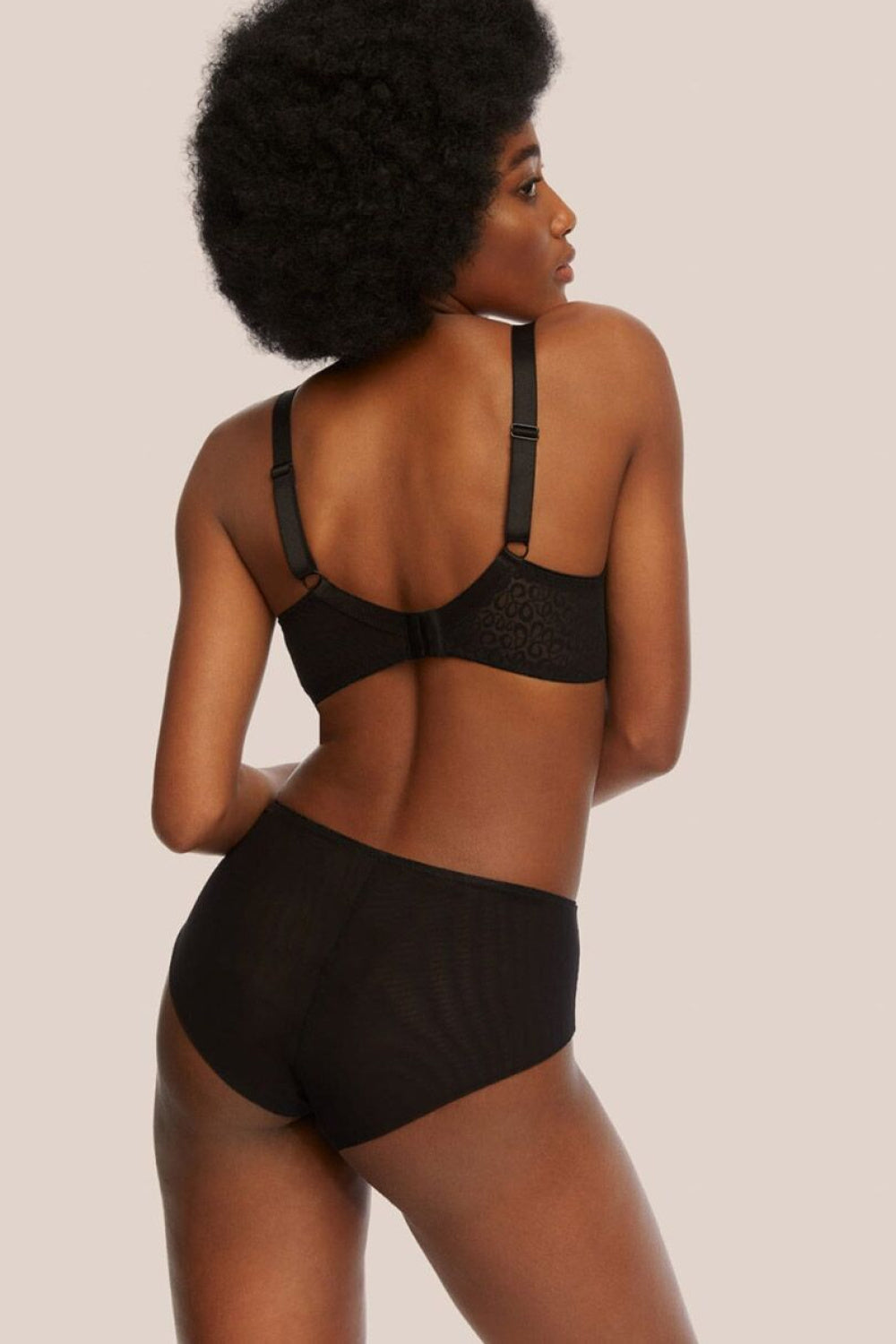 Kinga Clara Black Mesh Knickers - view 2