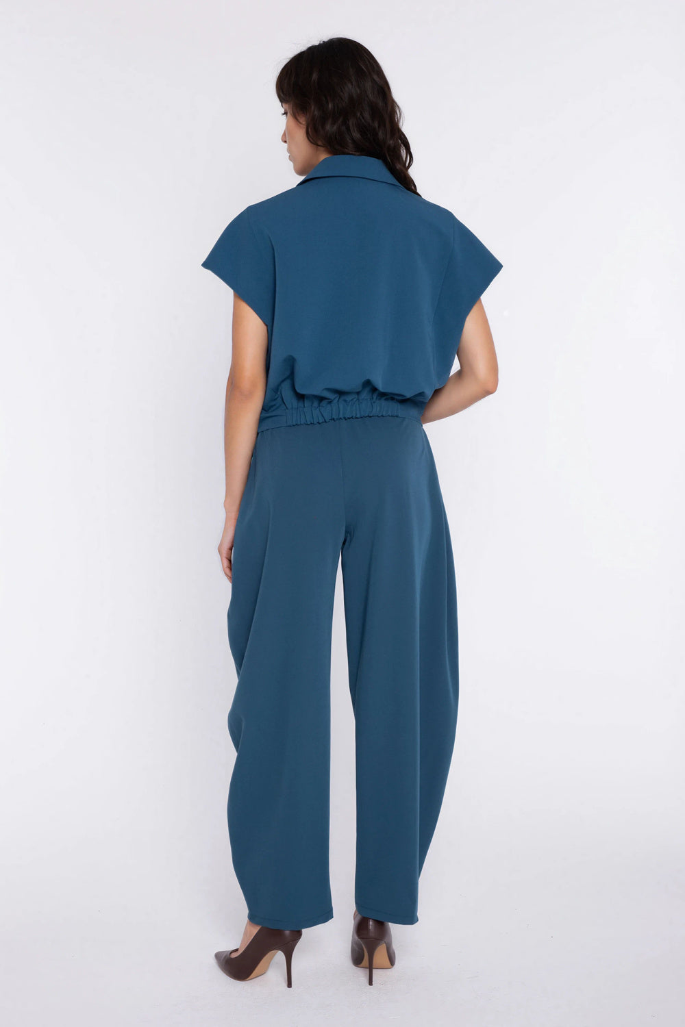 Nife Barrel Azure Blue Trousers - view 3
