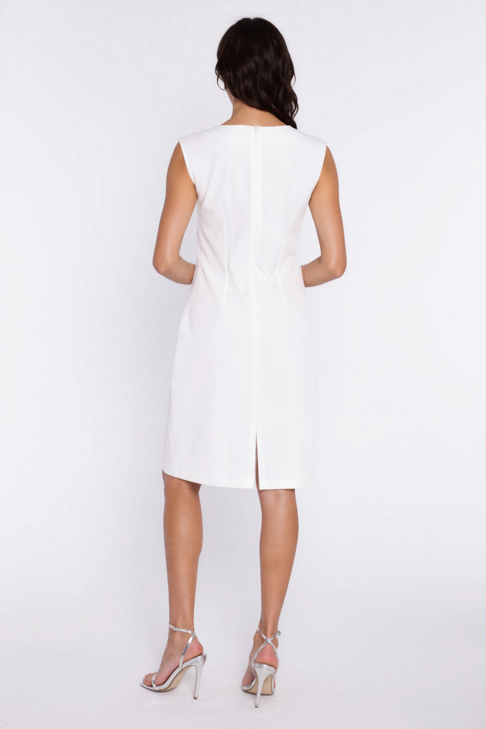 Nife Ecru Sleeveless Dress - view 3