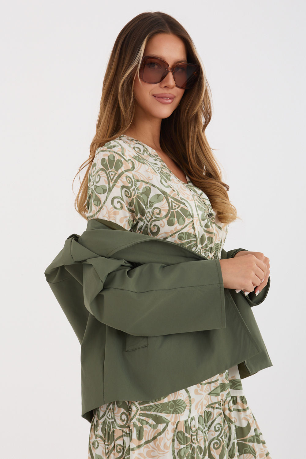 Rue Paris Khaki Coat - view 4