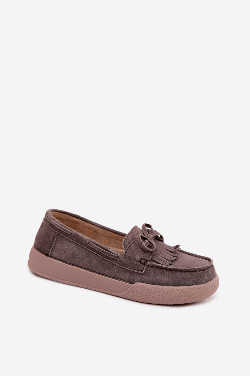 Step In Style Vinceza Brown Suede Platform Moccasins - view 2