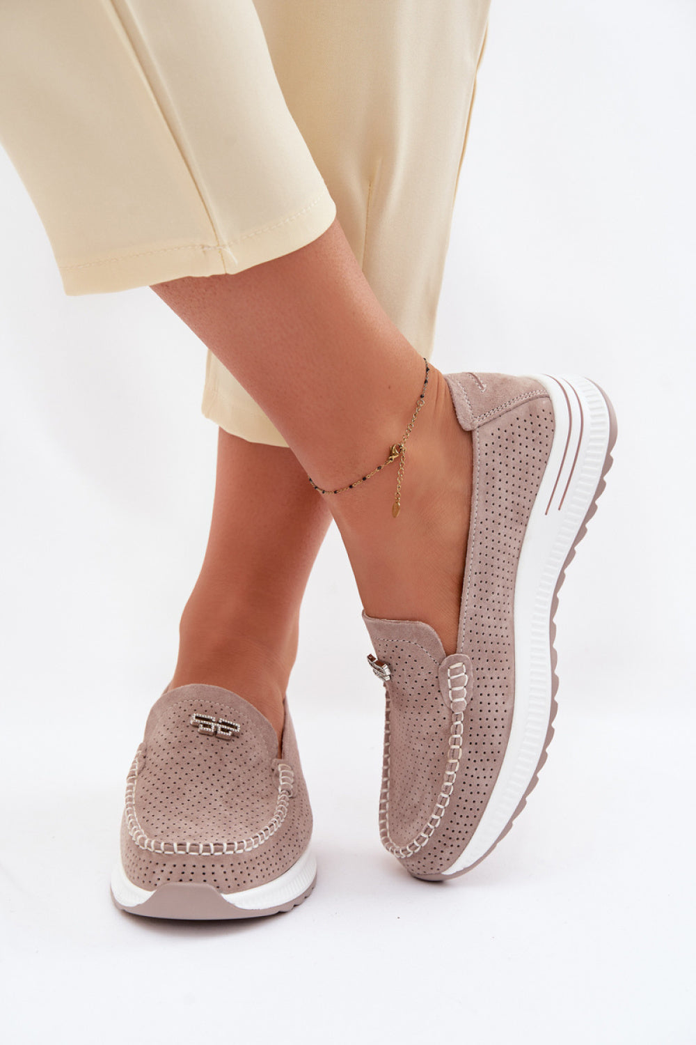 Step In Style Demela Beige Moccasins - view 3