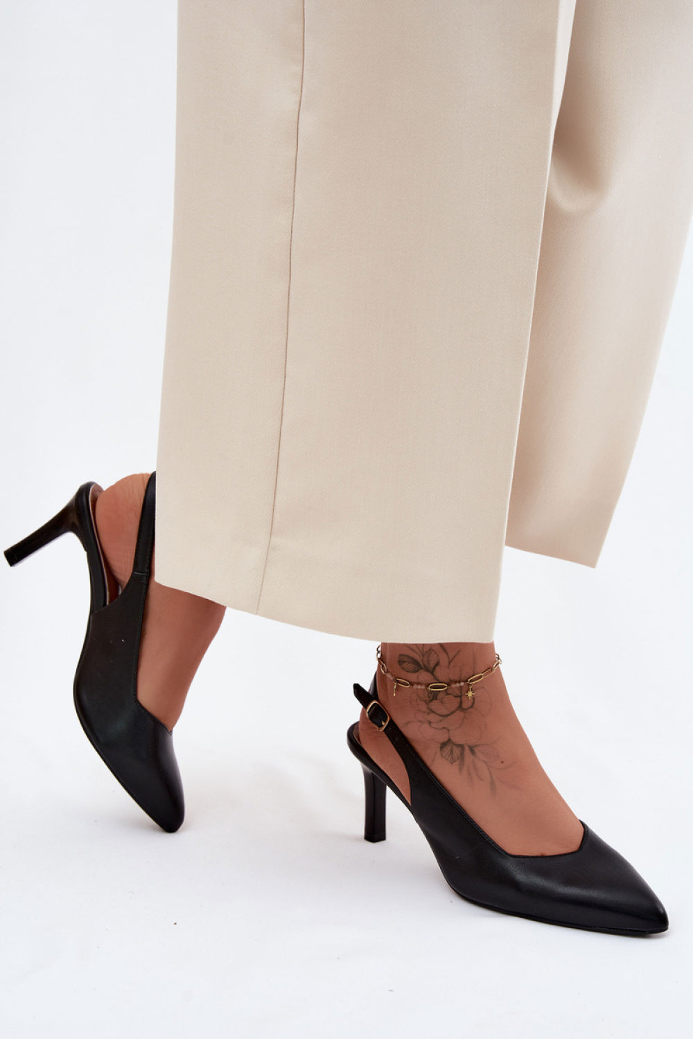 Step In Style Sergio Leone Black Heeled Sandals - view 3