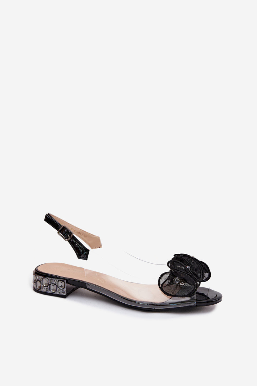 Step In Style Black Sandals - view 2