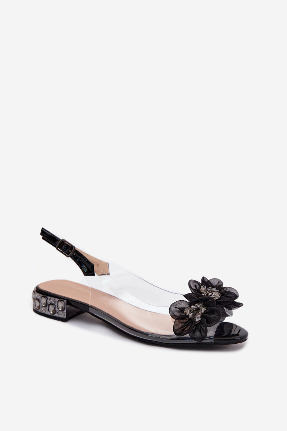 Step In Style Black Sandals - view 2