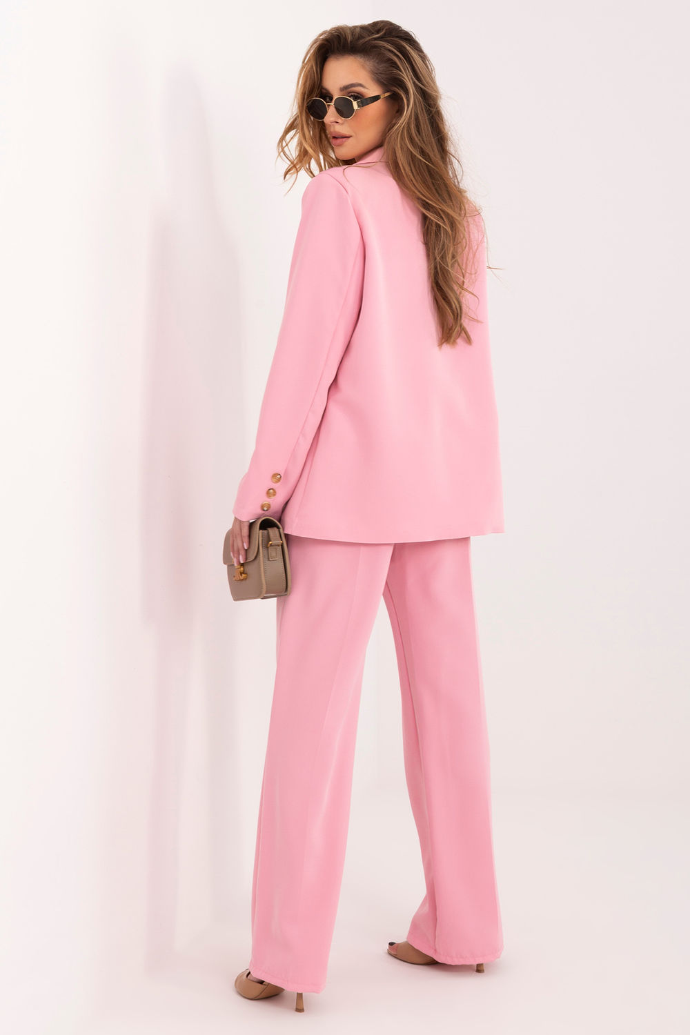 Italy Moda Light Pink Long Sleeve Co-Ord Set - view 3