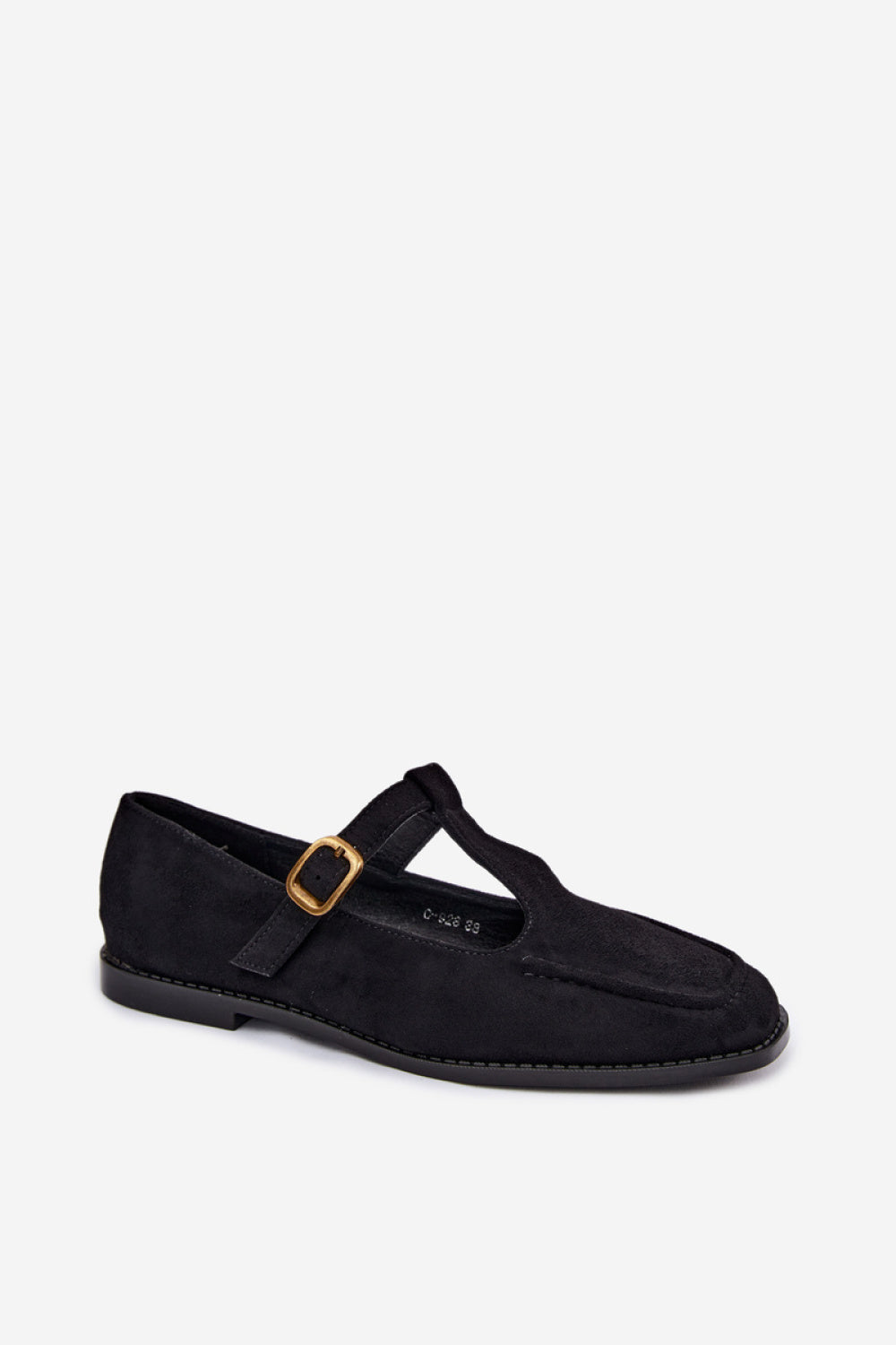 Step In Style Bonnia Black Suede Flat Shoes - view 2
