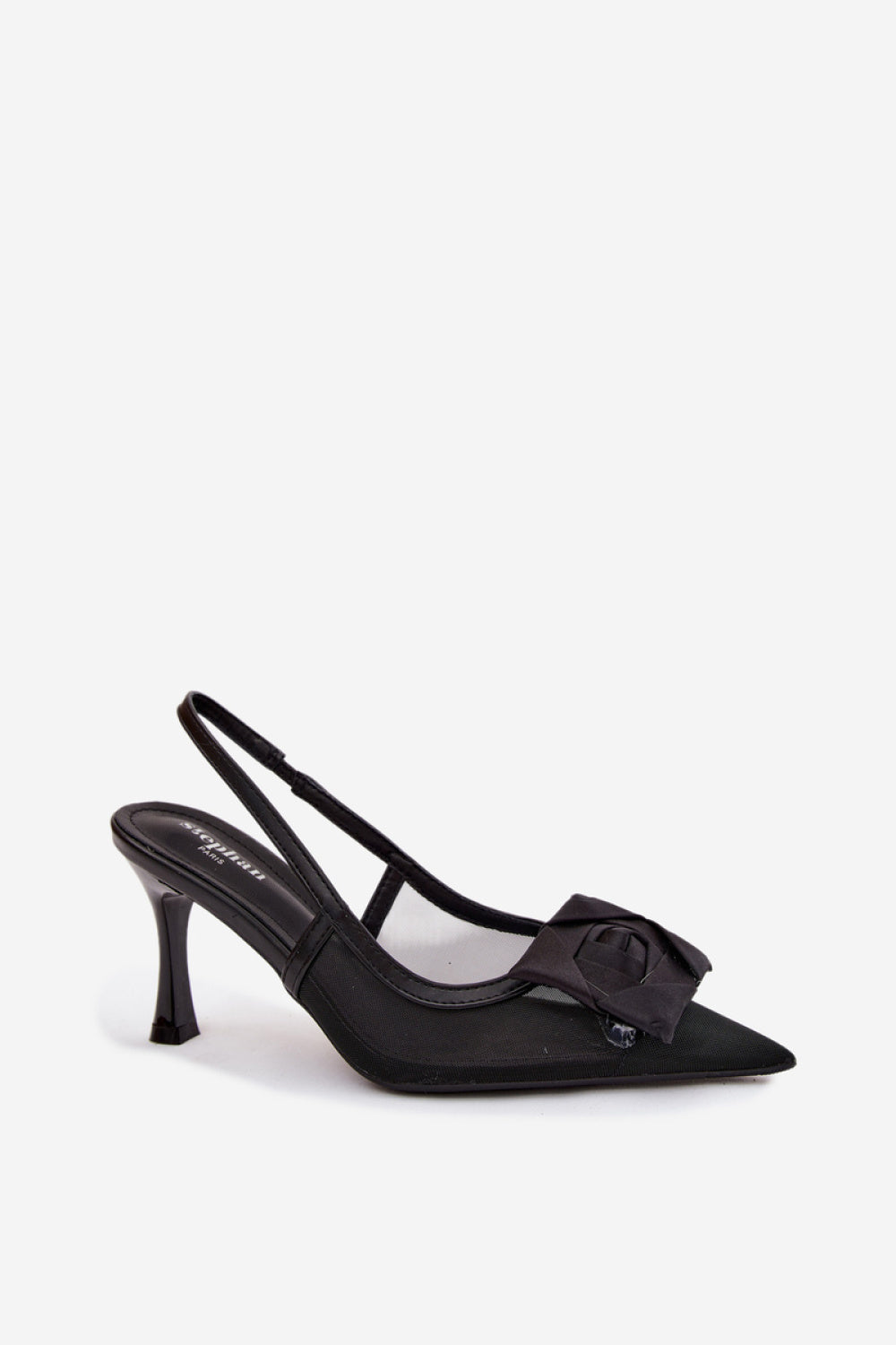 Step In Style Jasmina Black Heeled Sandals - view 2