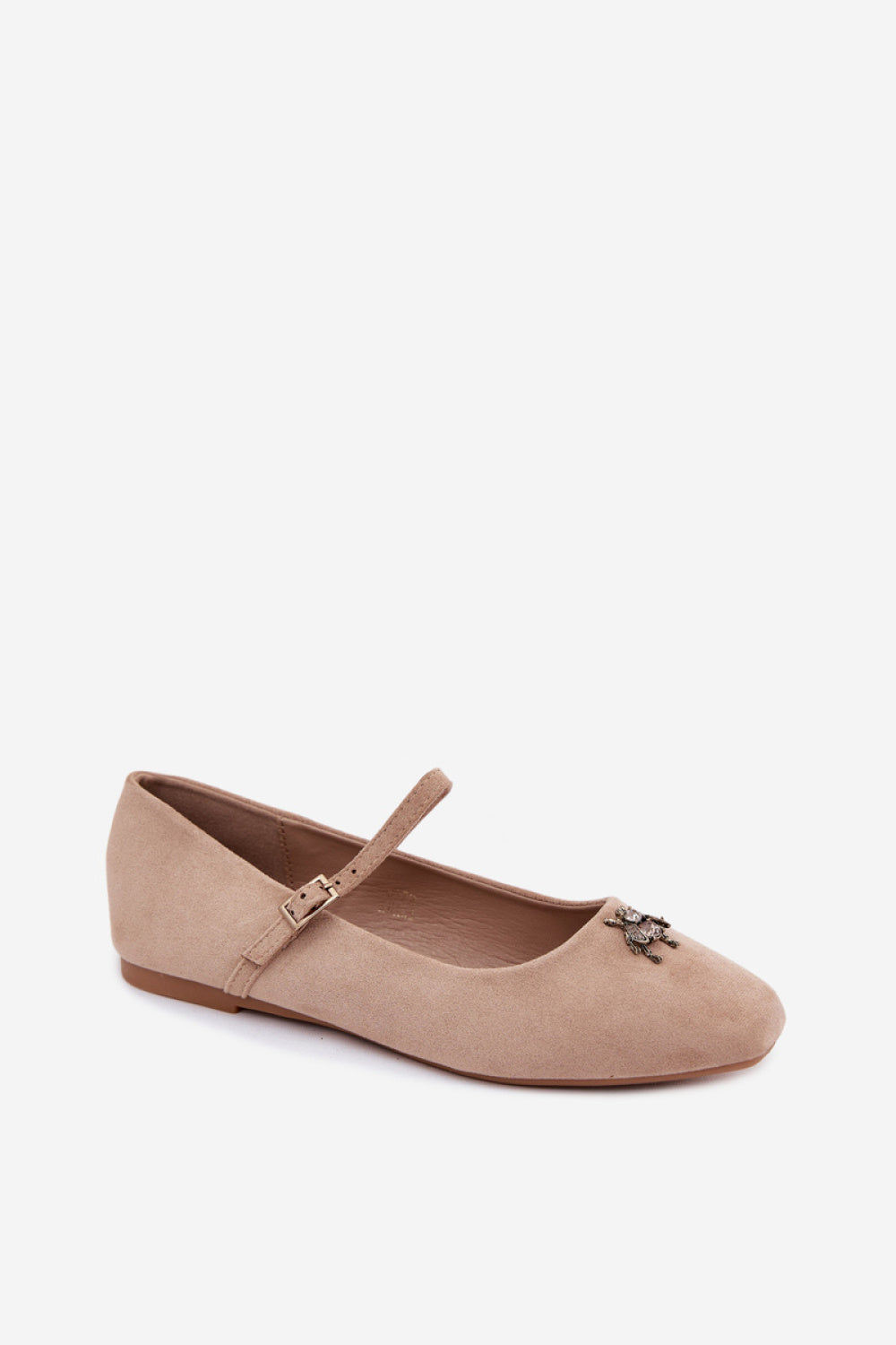 Step In Style Pinea Beige Suede Ballet Flats - view 2