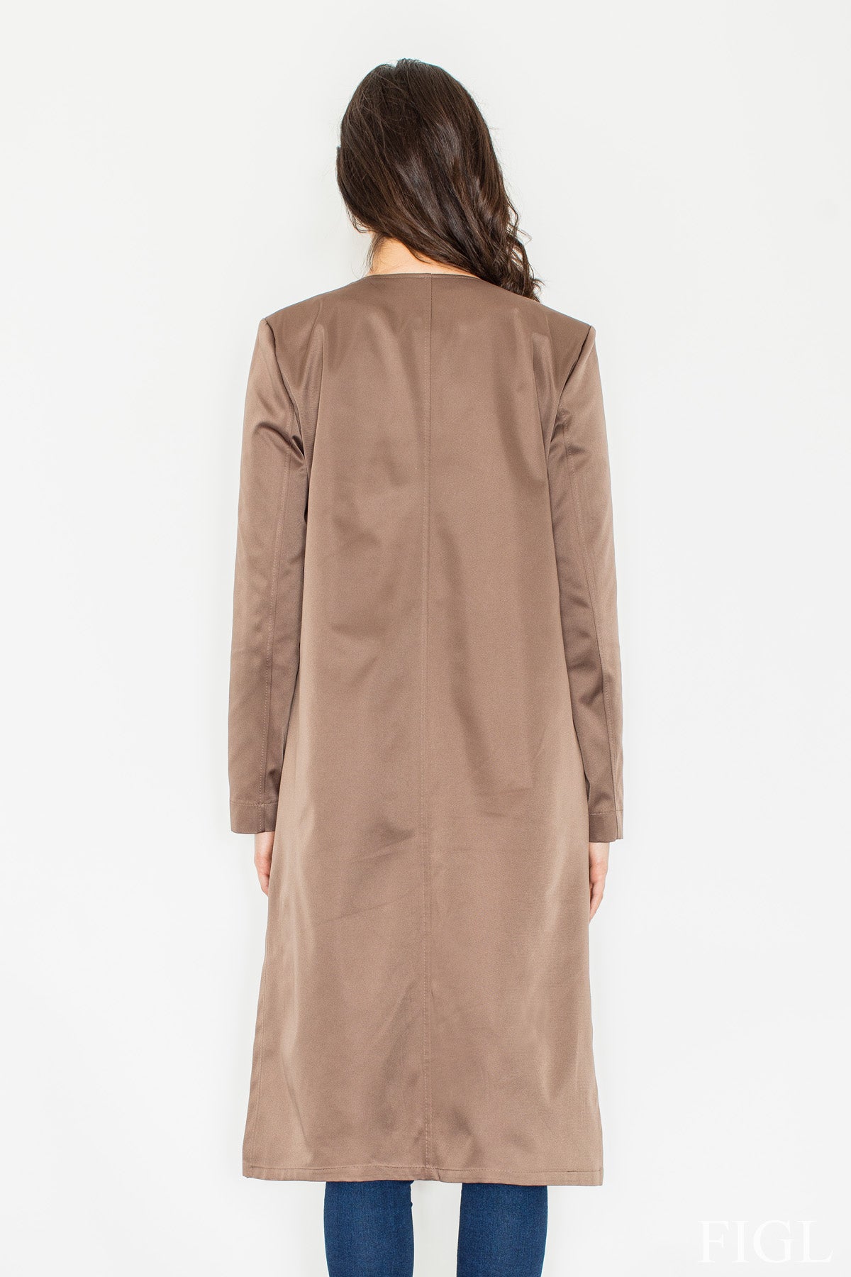 Figl Beige Straight Coat - view 2