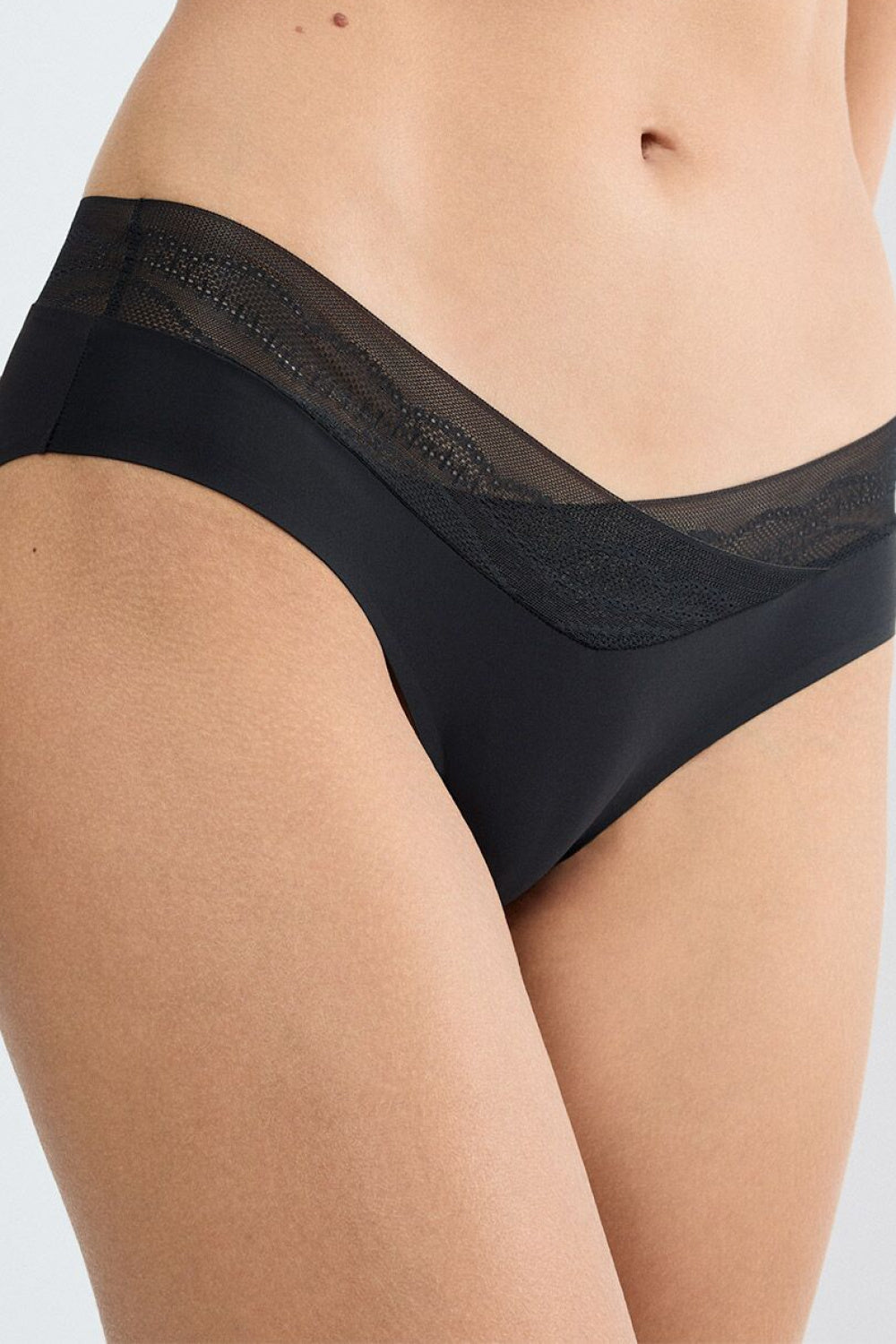 Triumph Breathe Black Lace Knickers - view 2