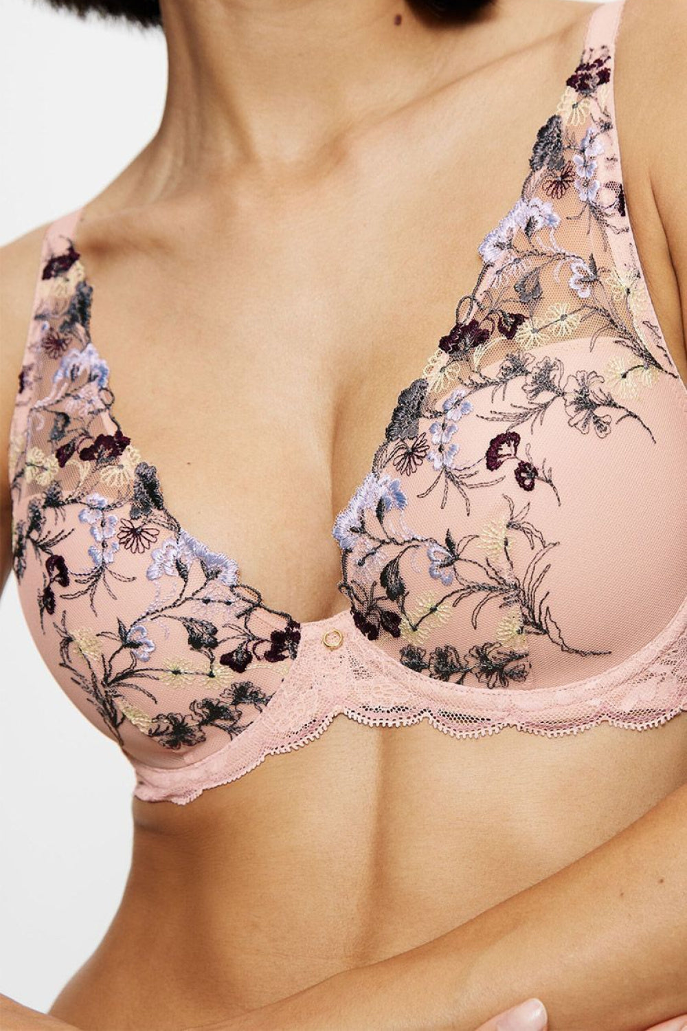 Triumph Sensual Spotlight Patterned Lace Underwired Padded Bra - view 2