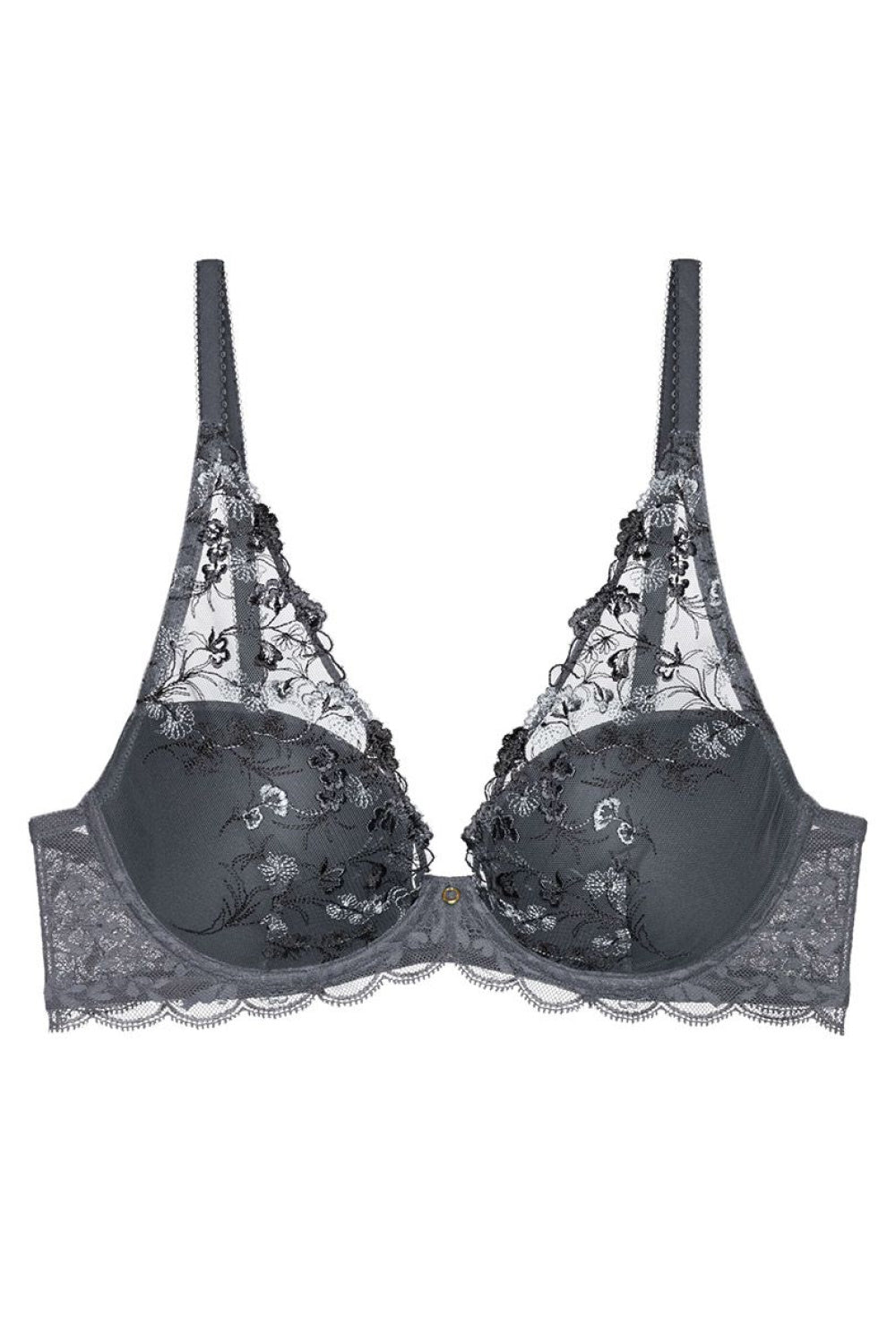 Triumph Sensual Spotlight Graphite Lace Underwired Padded Bra - view 4