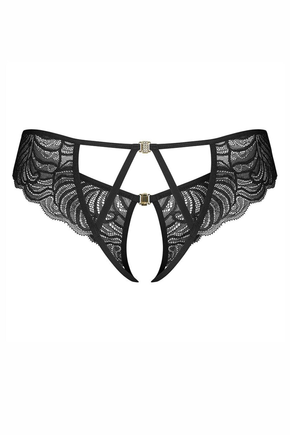 Obsessive Divienne Black Lace Thong - view 3