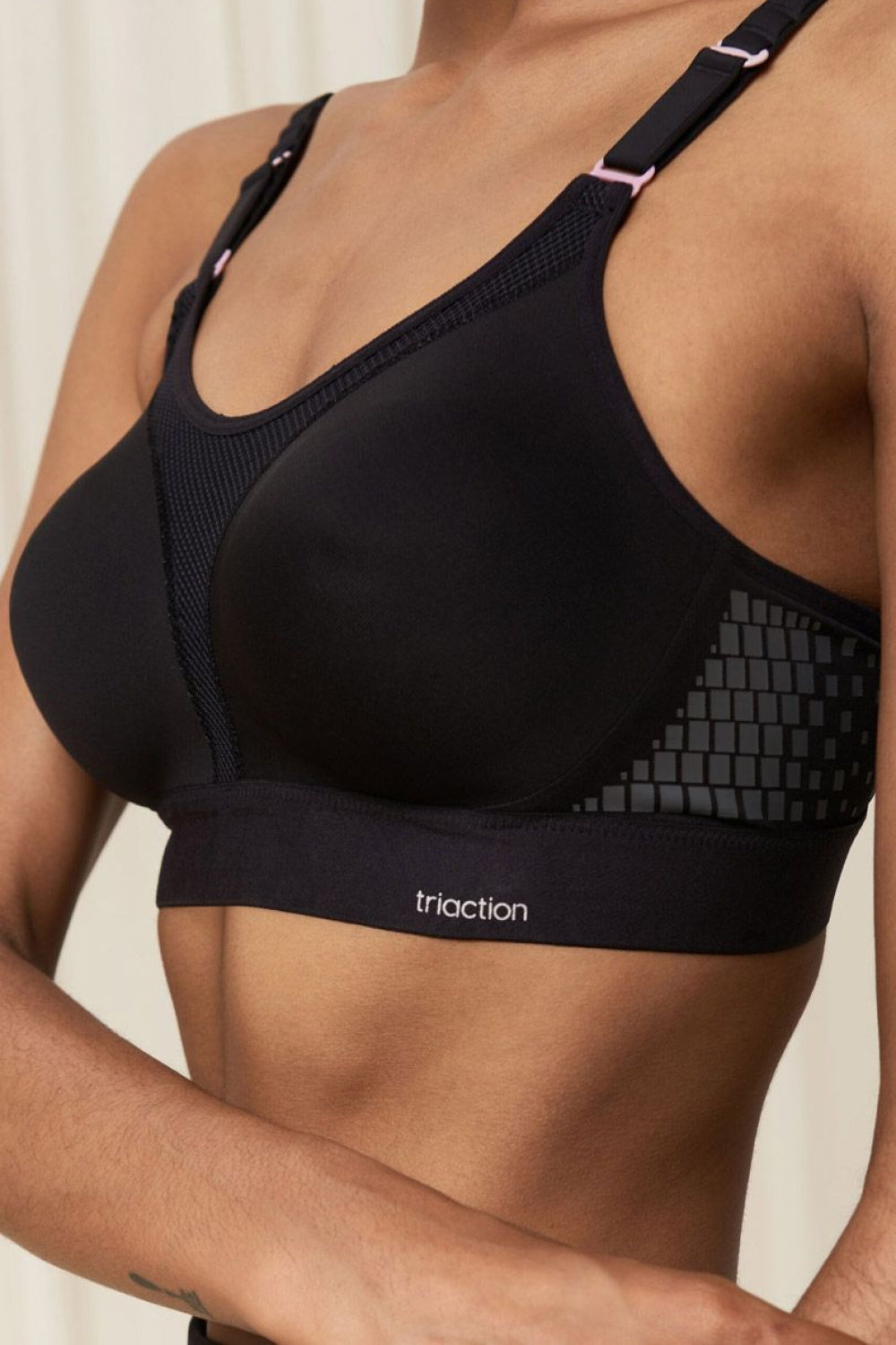 Triumph Black Polyamide Padded Sports Bra - view 2