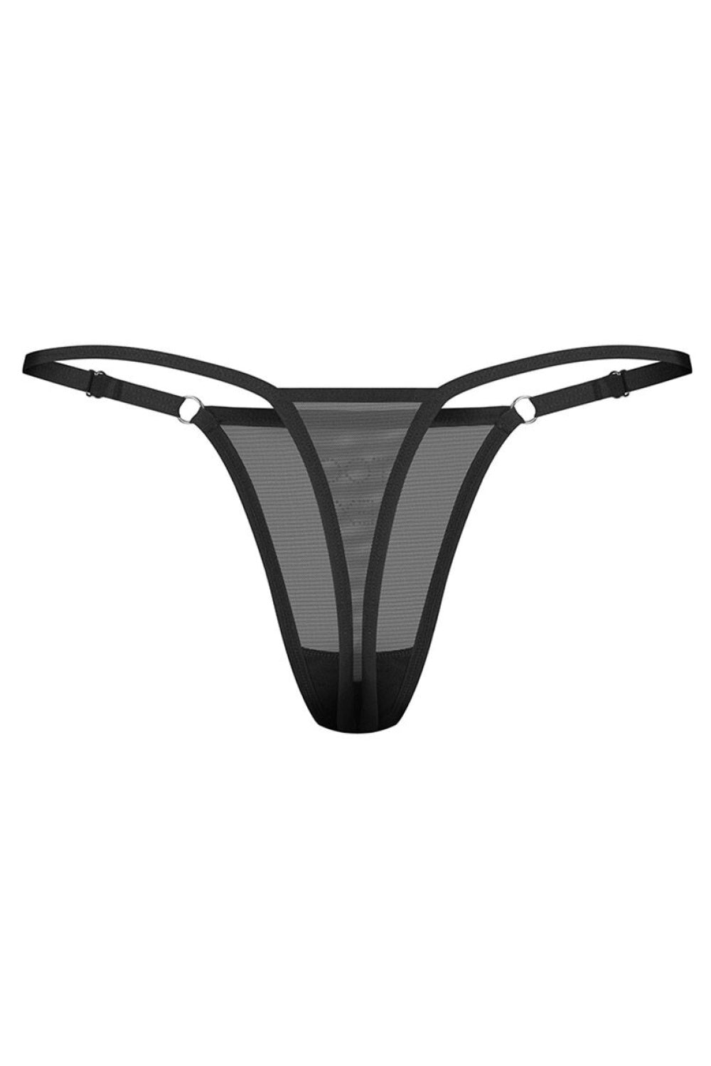 Obsessive Violami Black Mesh Thong - view 3